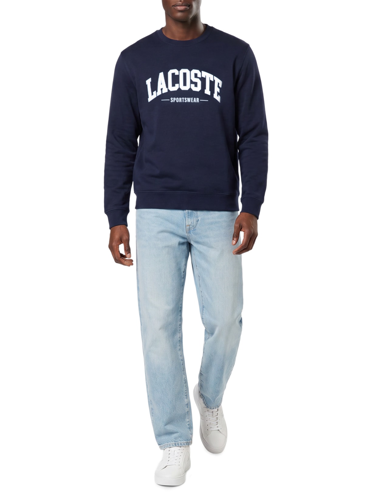 Moletom Masculino Gola Careca Sem Capuz – Azul Lacoste