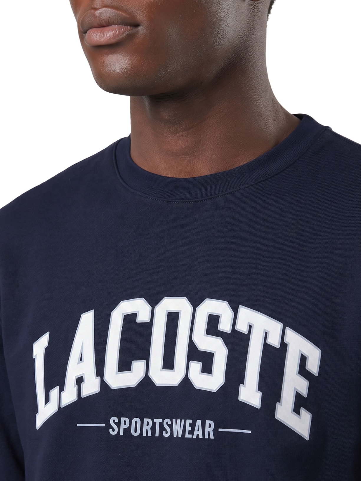 Moletom Masculino Gola Careca Sem Capuz – Azul Lacoste