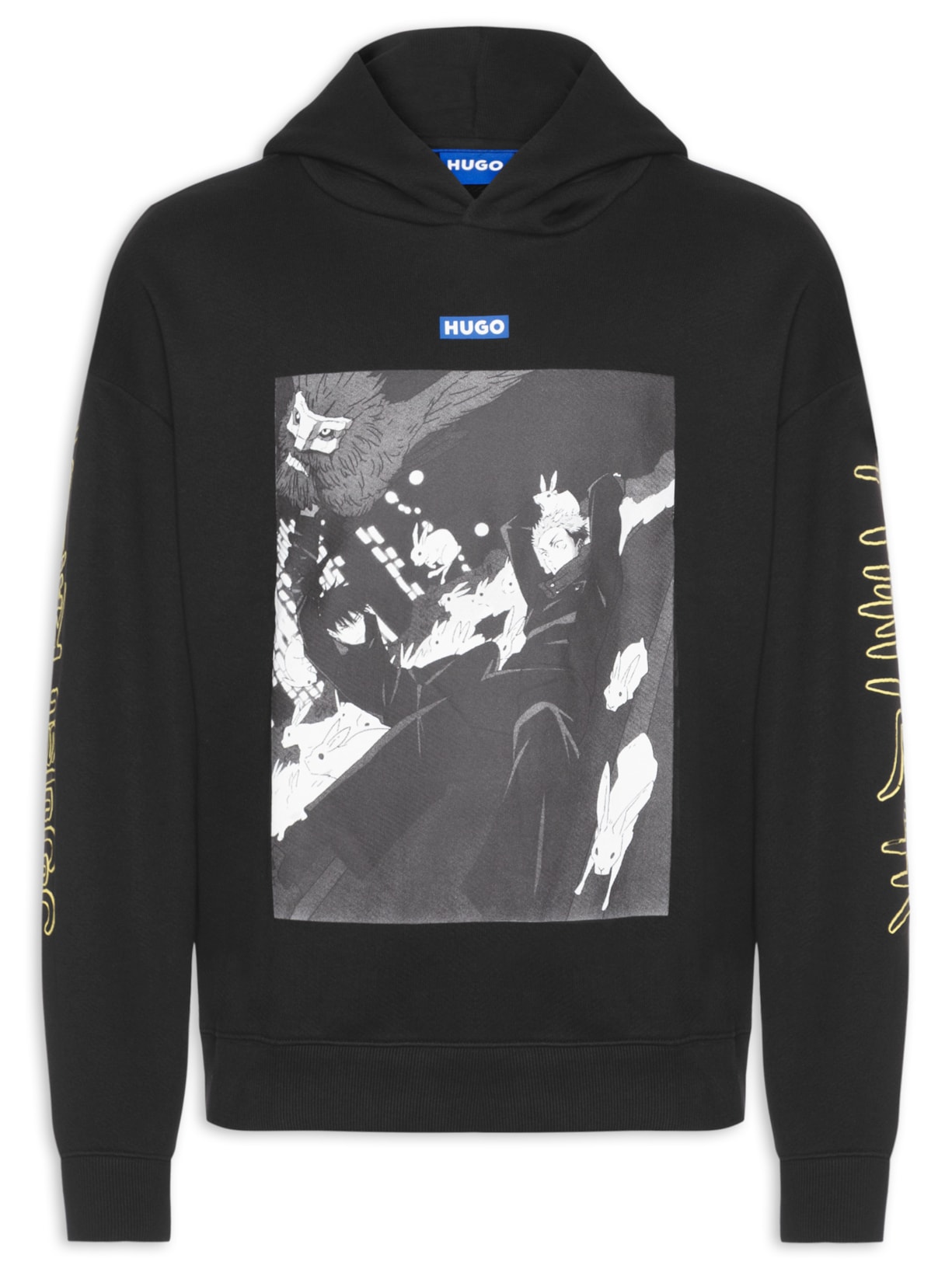 Moletom Masculino Jujutsu Kaisen Hooded Yuji Preto Hugo