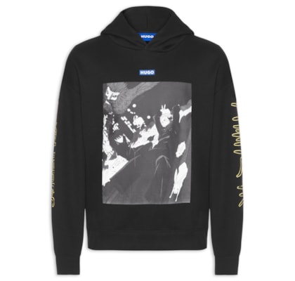 Moletom Masculino Jujutsu Kaisen Hooded Yuji - Preto