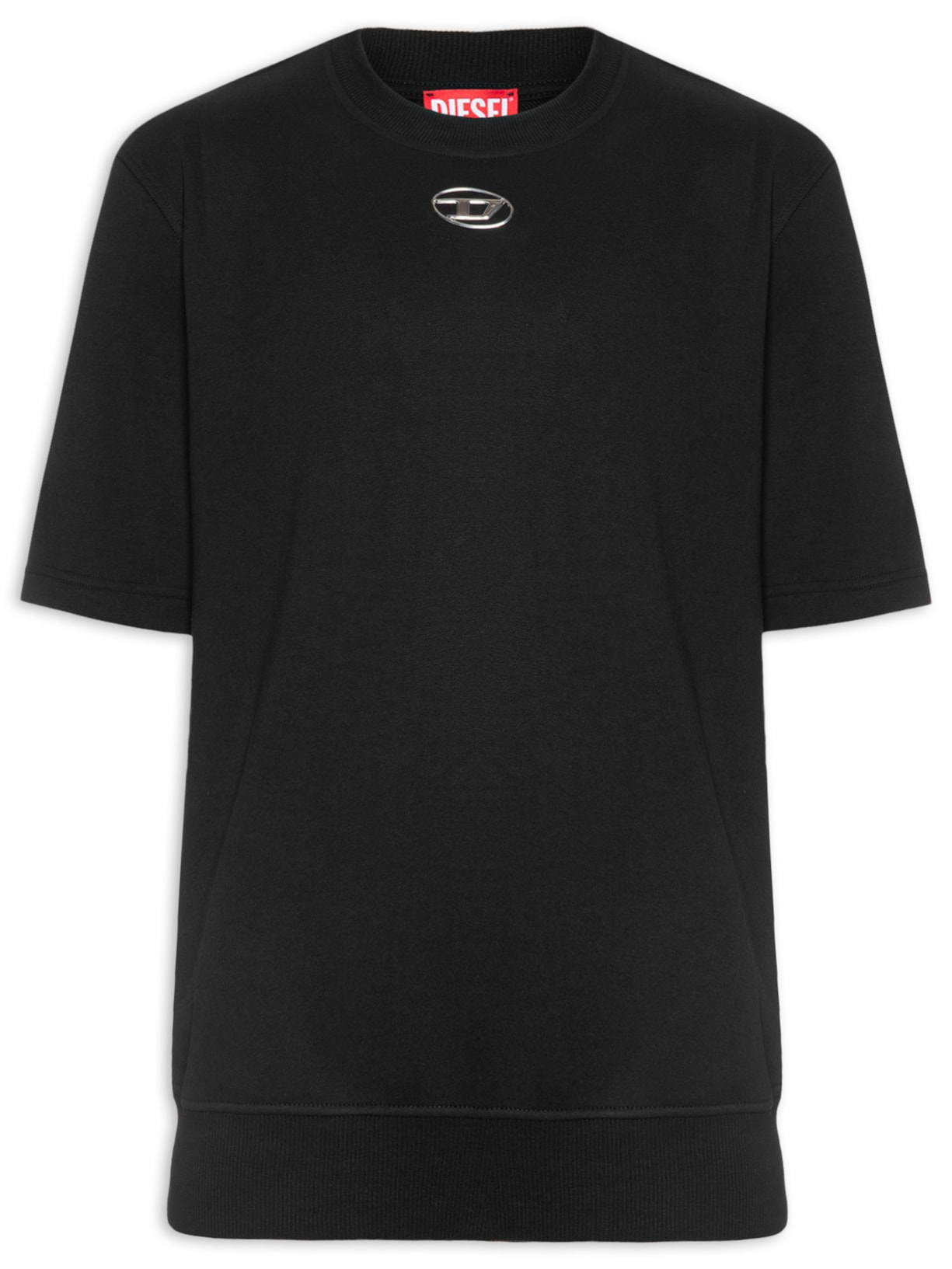 Moletom Masculino Manga Curta S-Cooling Preto Diesel