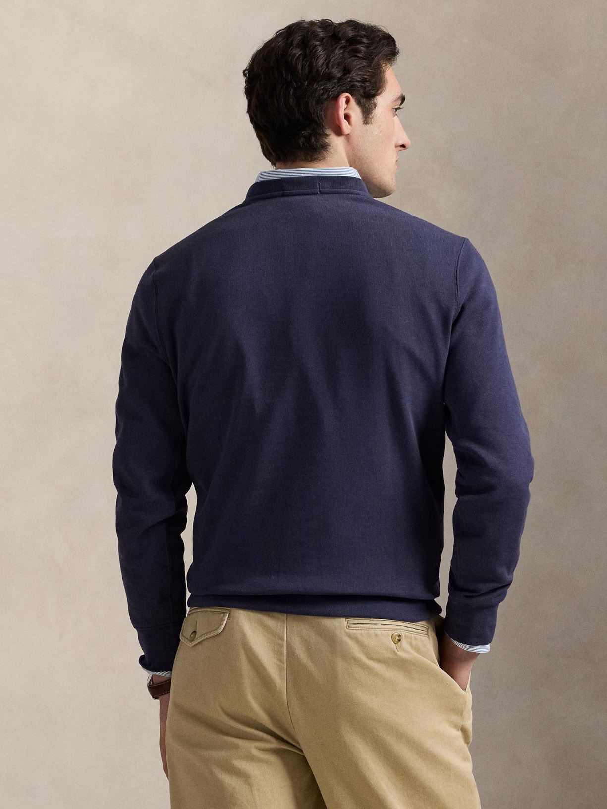 Moletom Masculino Manga Longa Seasonal Bear Azul Polo Ralph Lauren