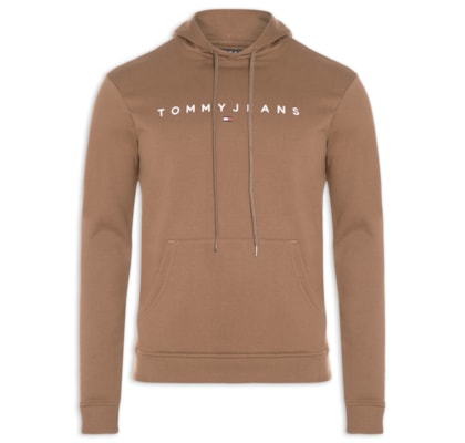 Moletom Masculino Regular Fit com Capuz – Marrom