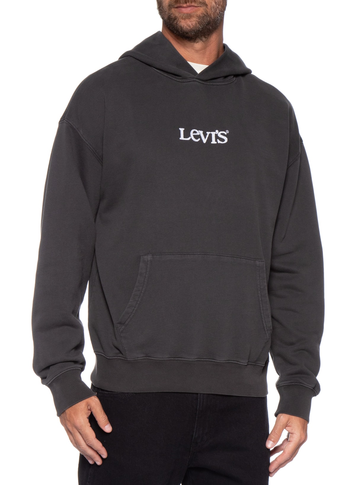Moletom Masculino Relaxed Fit Com Capuz Sunset Graphic Preto Levi's