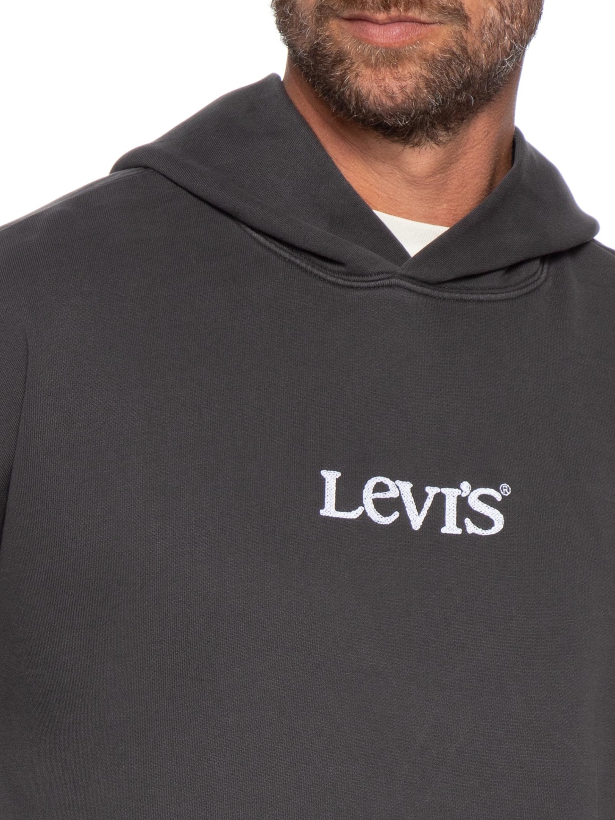 Moletom Masculino Relaxed Fit Com Capuz Sunset Graphic Preto Levi's