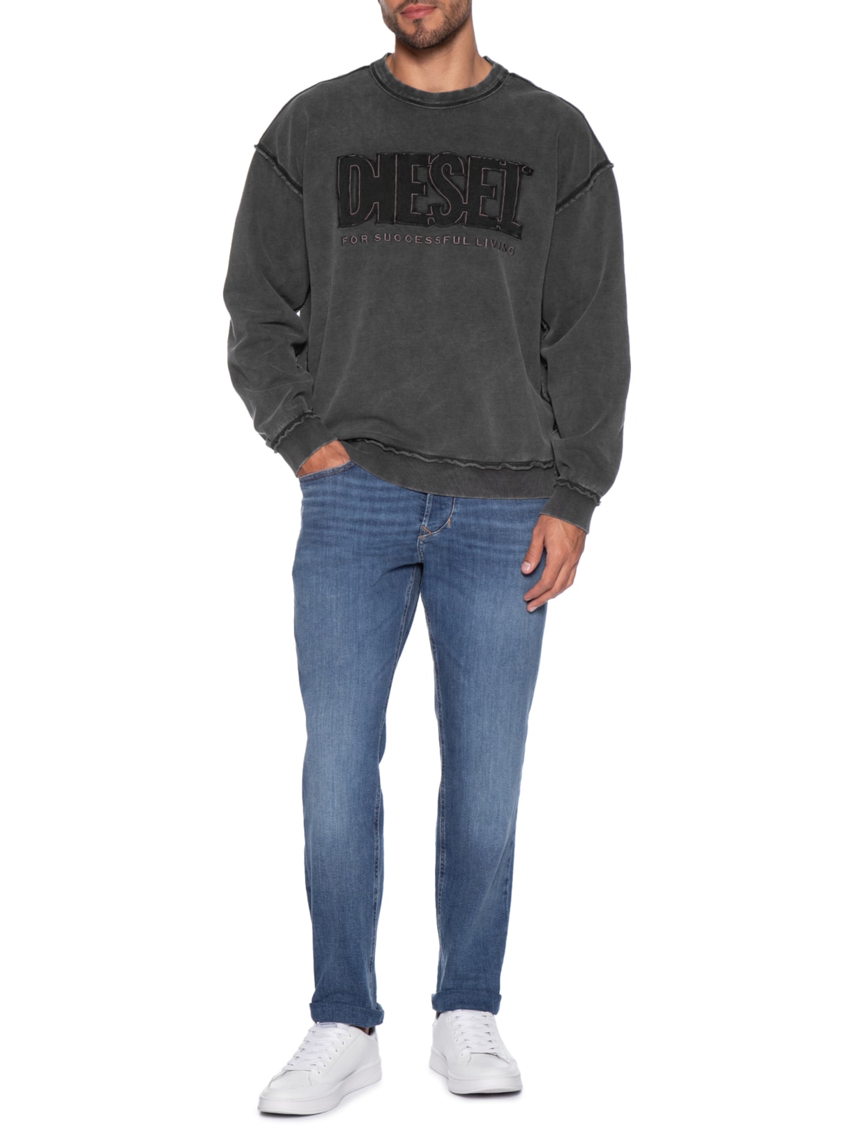 Moletom Masculino S-Boxt-Raw-V1 Preto Diesel