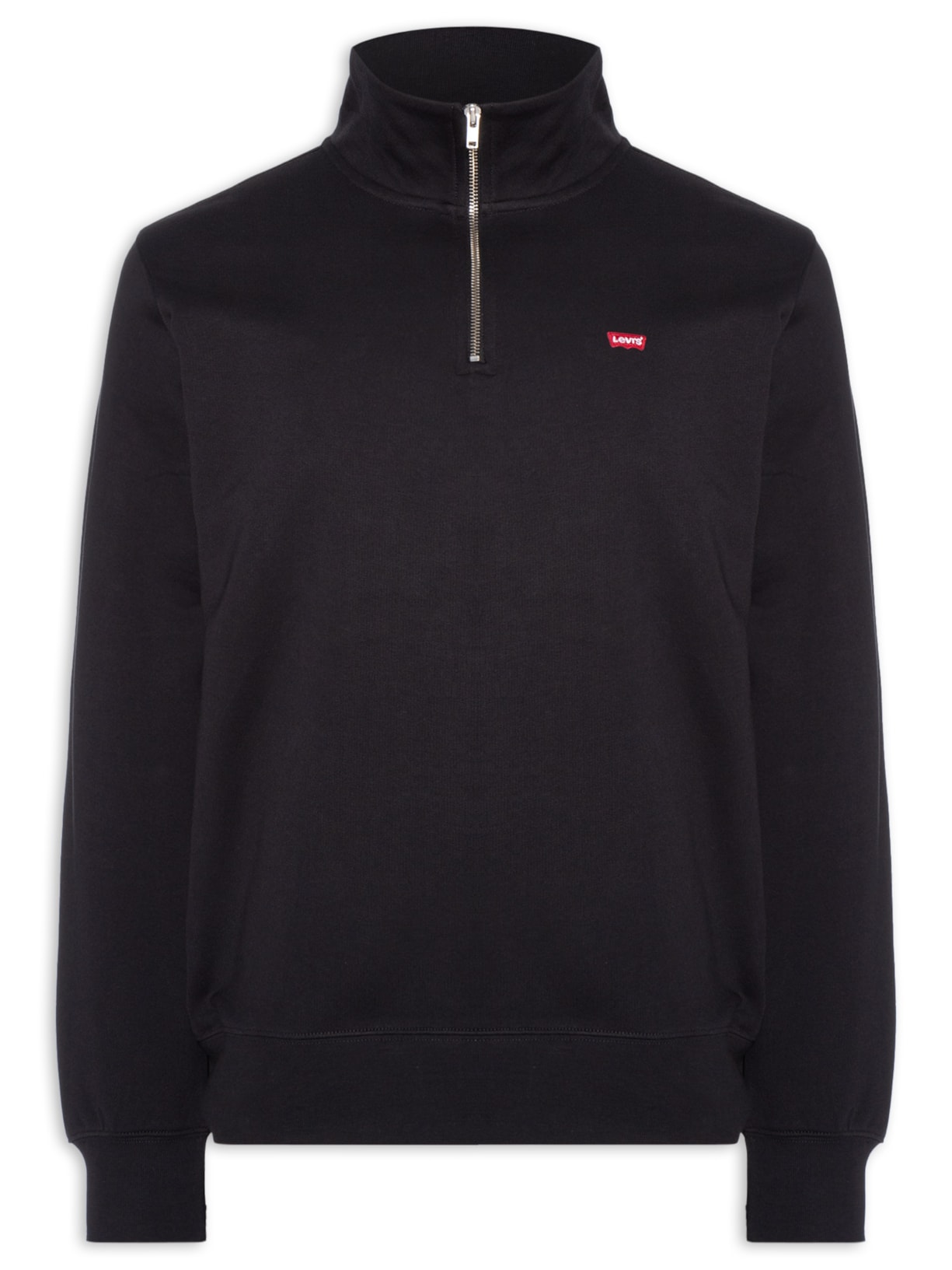 Moletom Masculino Standard Fit Original HM 1/4 Zip Preto Levi's