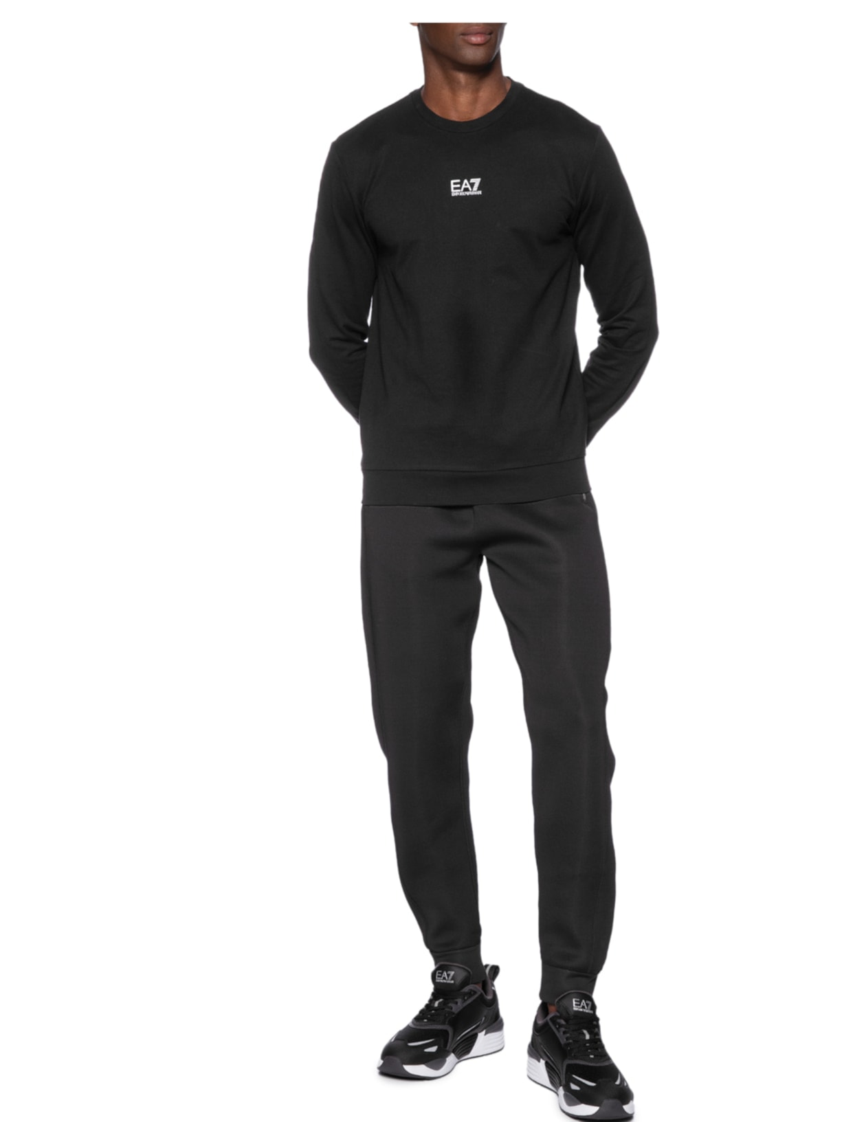 Moletom Masculino Train Core Preto Ea7 Emporio Armani