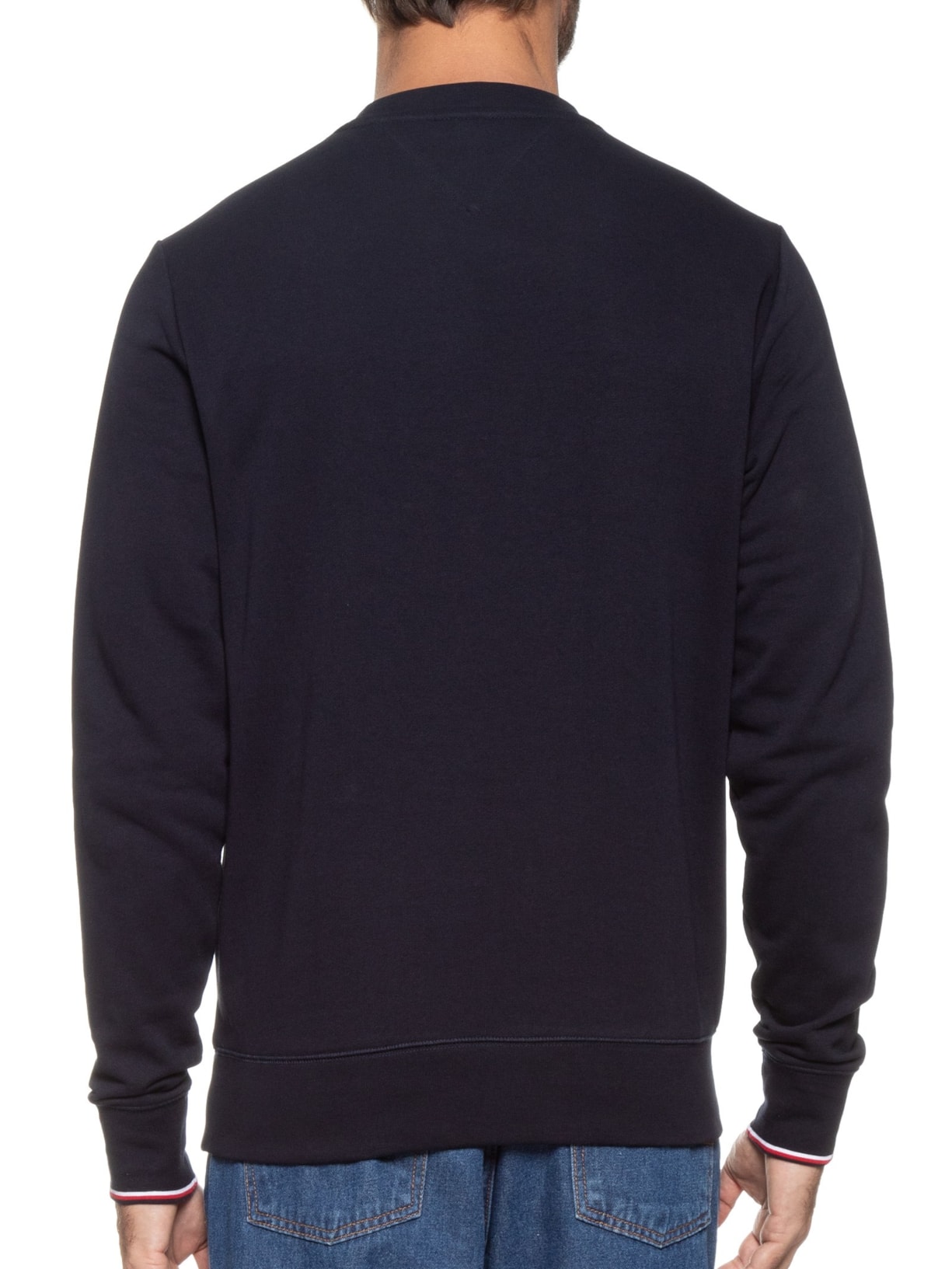 Moletom Masculino Wcc Tommy Logo Tipped Crewneck Azul  Tommy Hilfiger