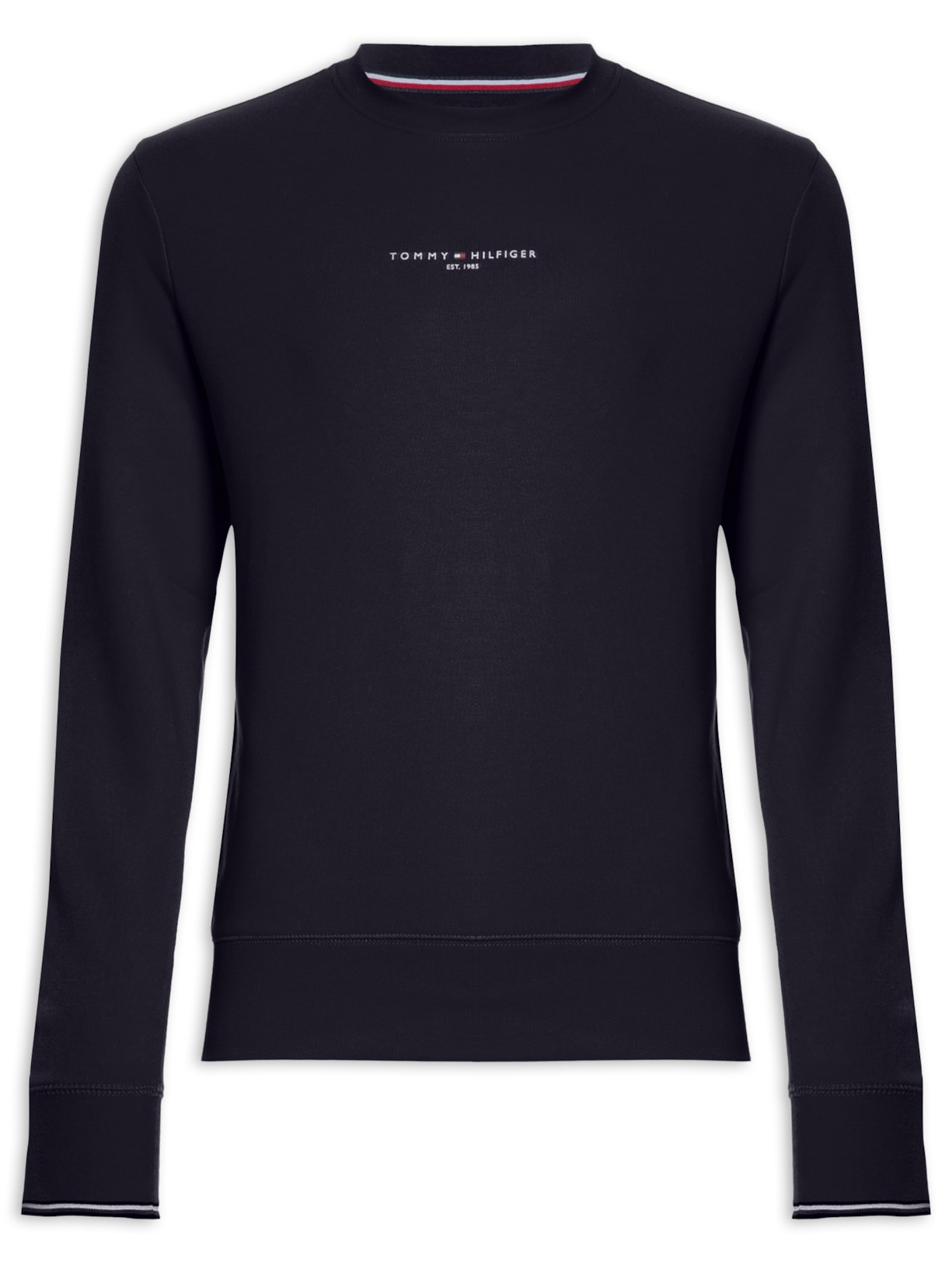 Moletom Masculino Wcc Tommy Logo Tipped Crewneck - Azul