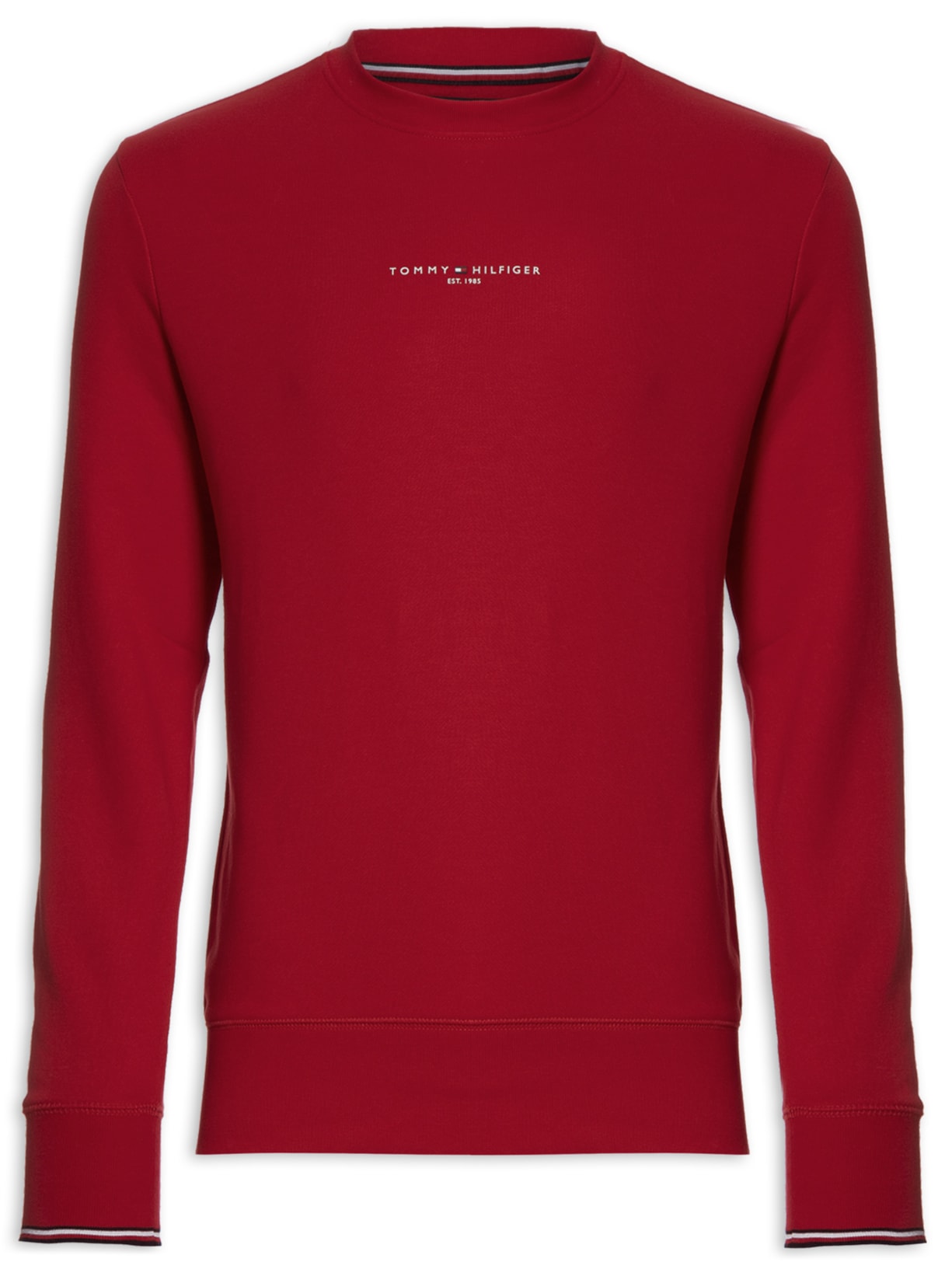 Moletom Masculino Wcc Tommy Logo Tipped Crewneck - Vermelho