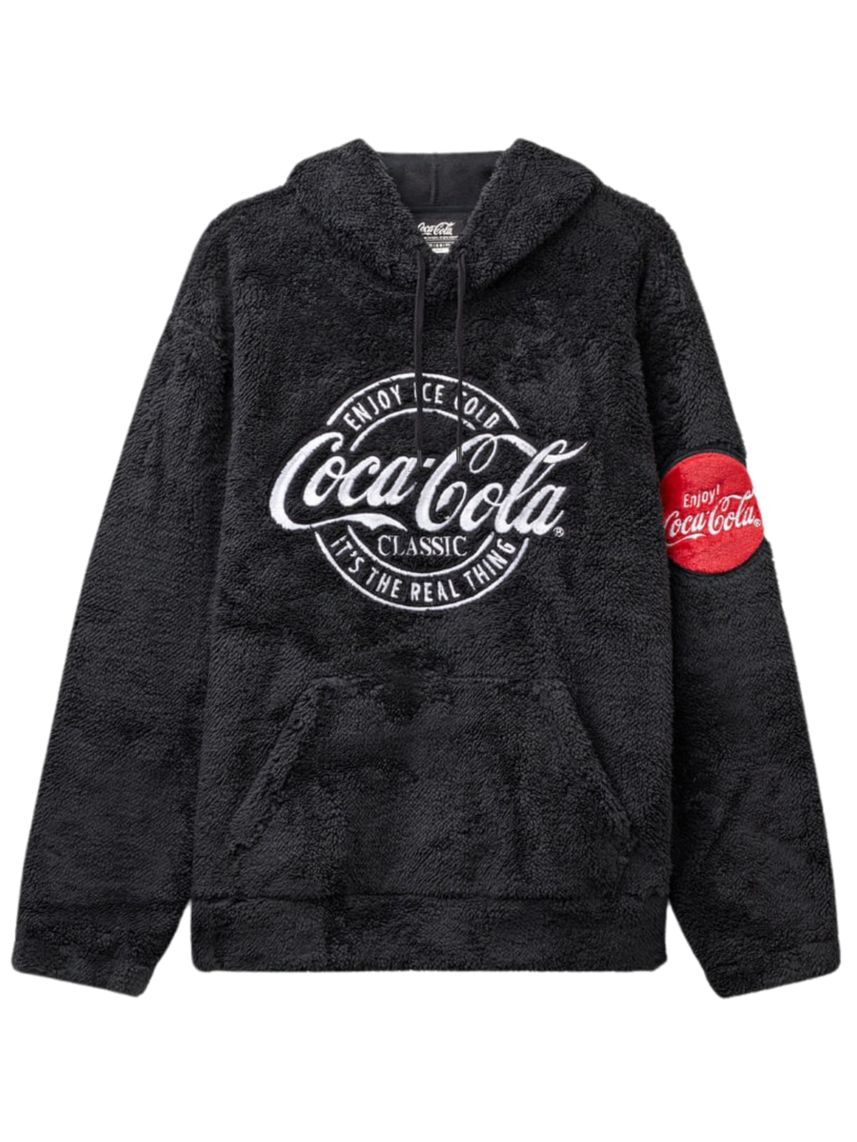 Moletom Peluciado Coca-Cola - Preto