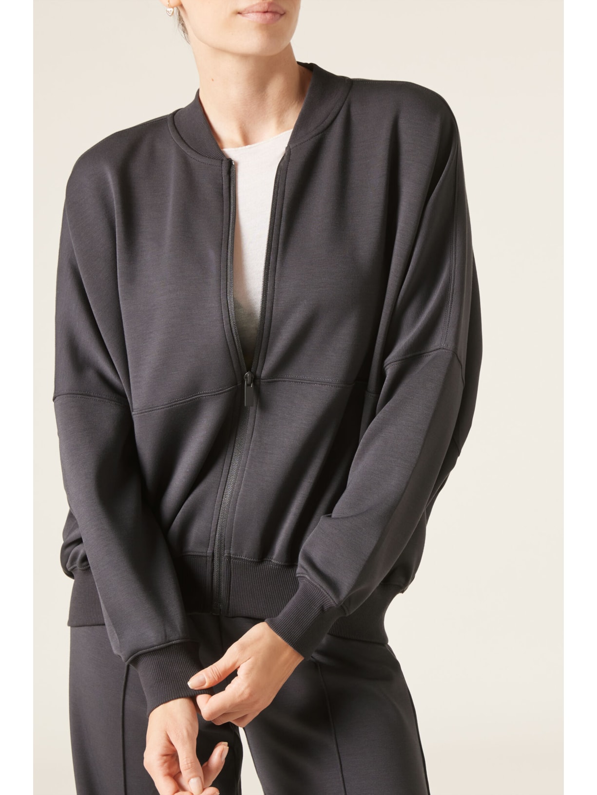 Moletom Sweatshirt Oversized Lux Lounge Cinza Calzedonia