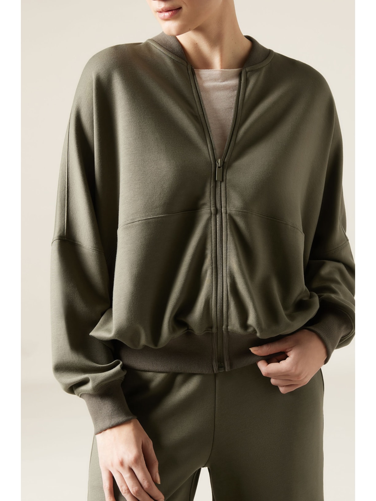 Moletom Sweatshirt Oversized Lux Lounge Verde Calzedonia