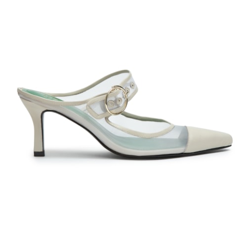 Mule Amy Tela Off White