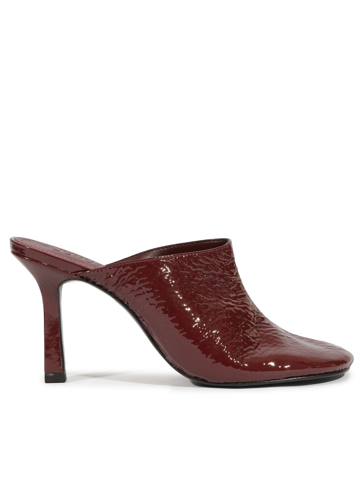 Mule Feminino Brielle Couro - Vinho