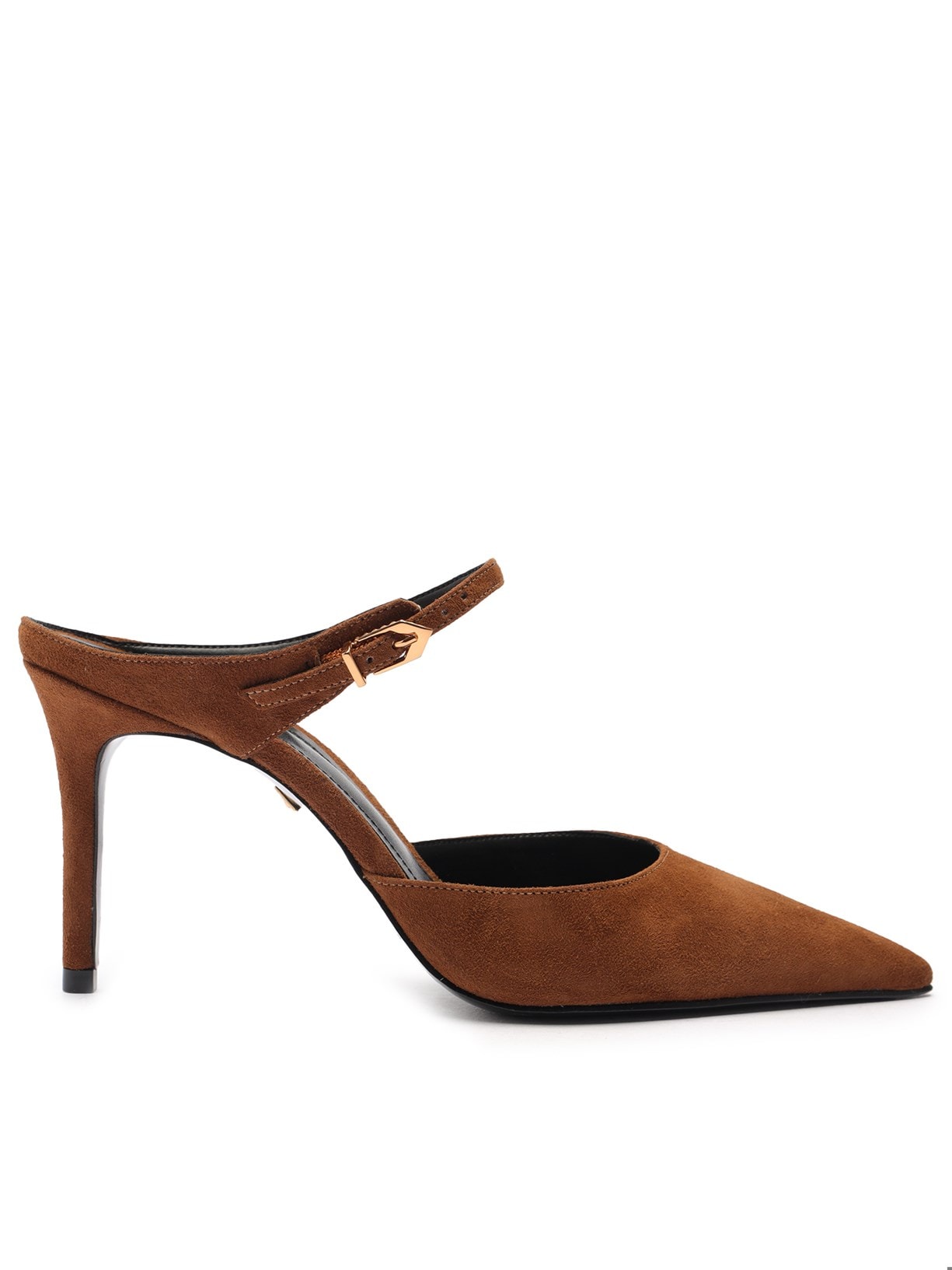 Mule Feminino Camurça Cabra - Marrom