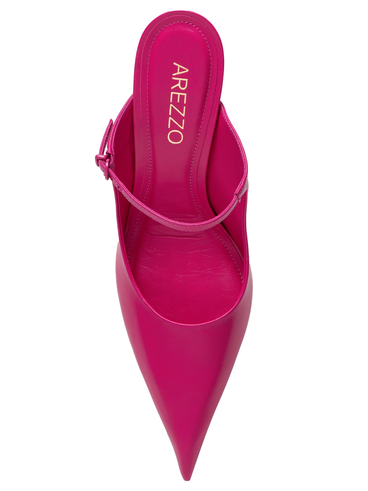 Mule Feminino Cetim Salto Fino Tira Rosa Arezzo