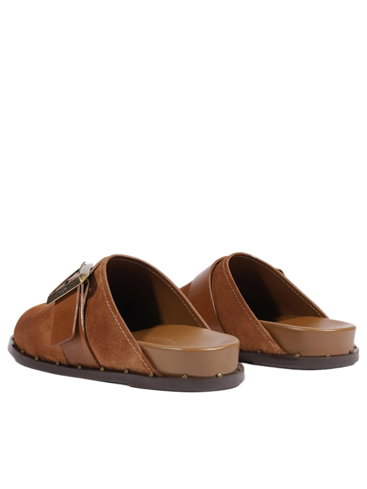 Mule Feminino Clog Couro Marrom Schutz