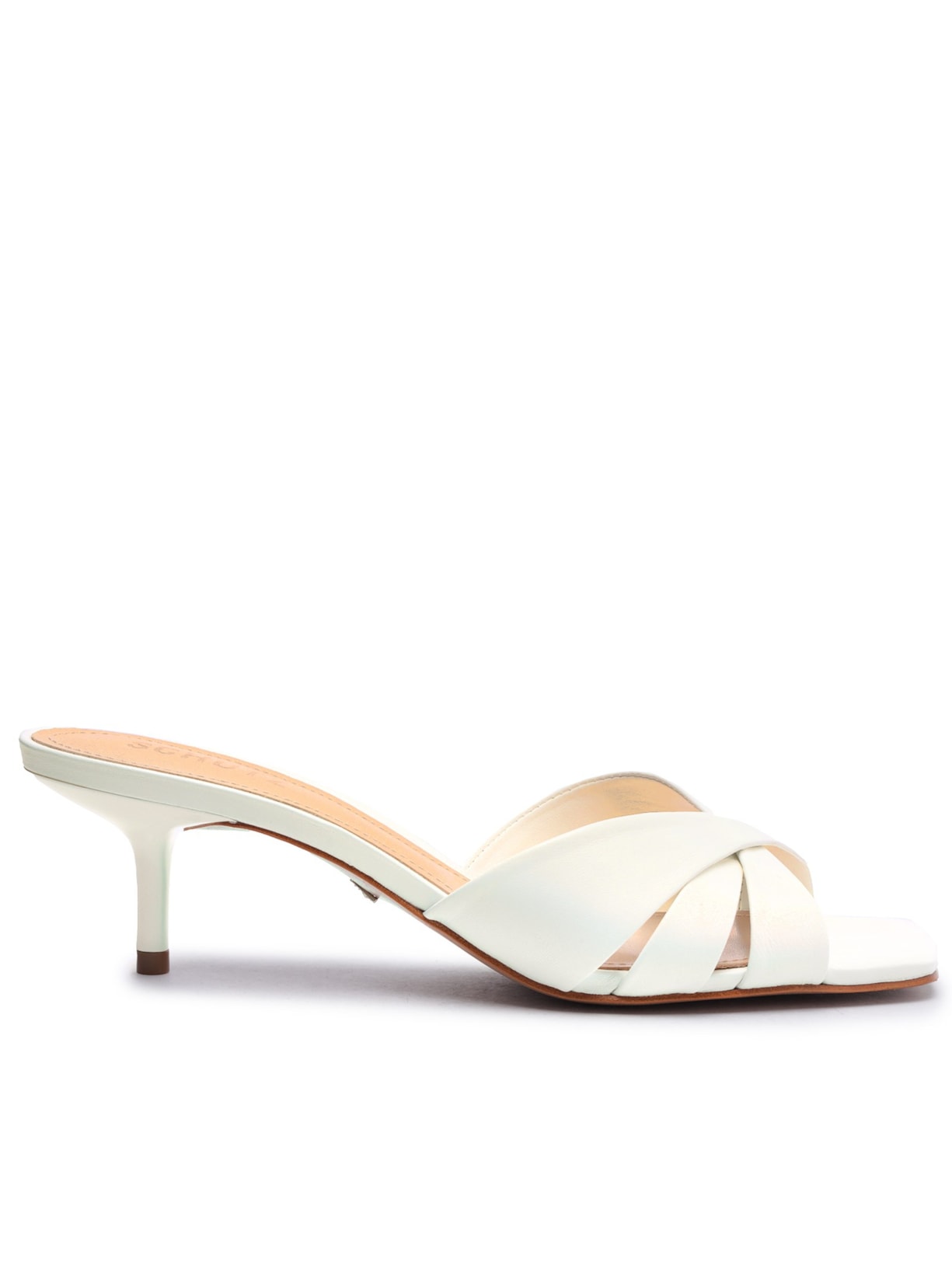 Mule Feminino De Couro Keefa - Branco