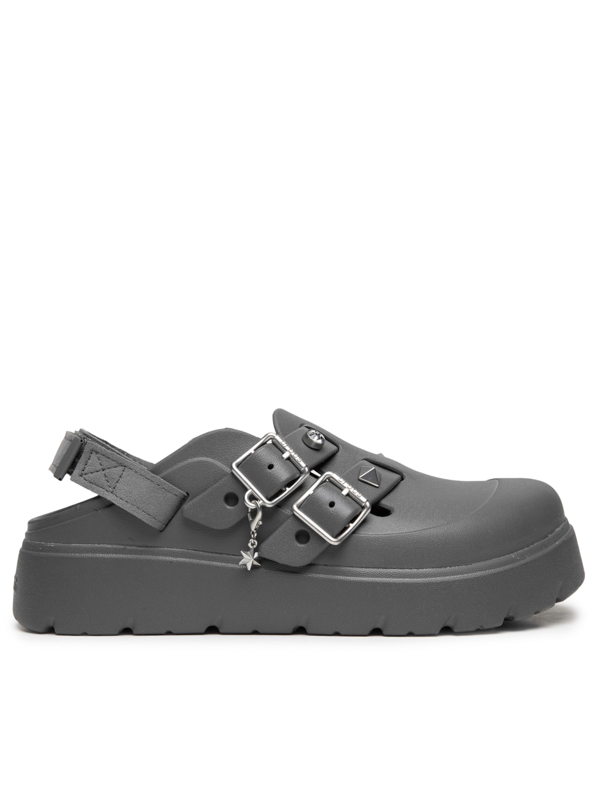 Mule Feminino Loaferette Star Studded Clog Cinza Crocs
