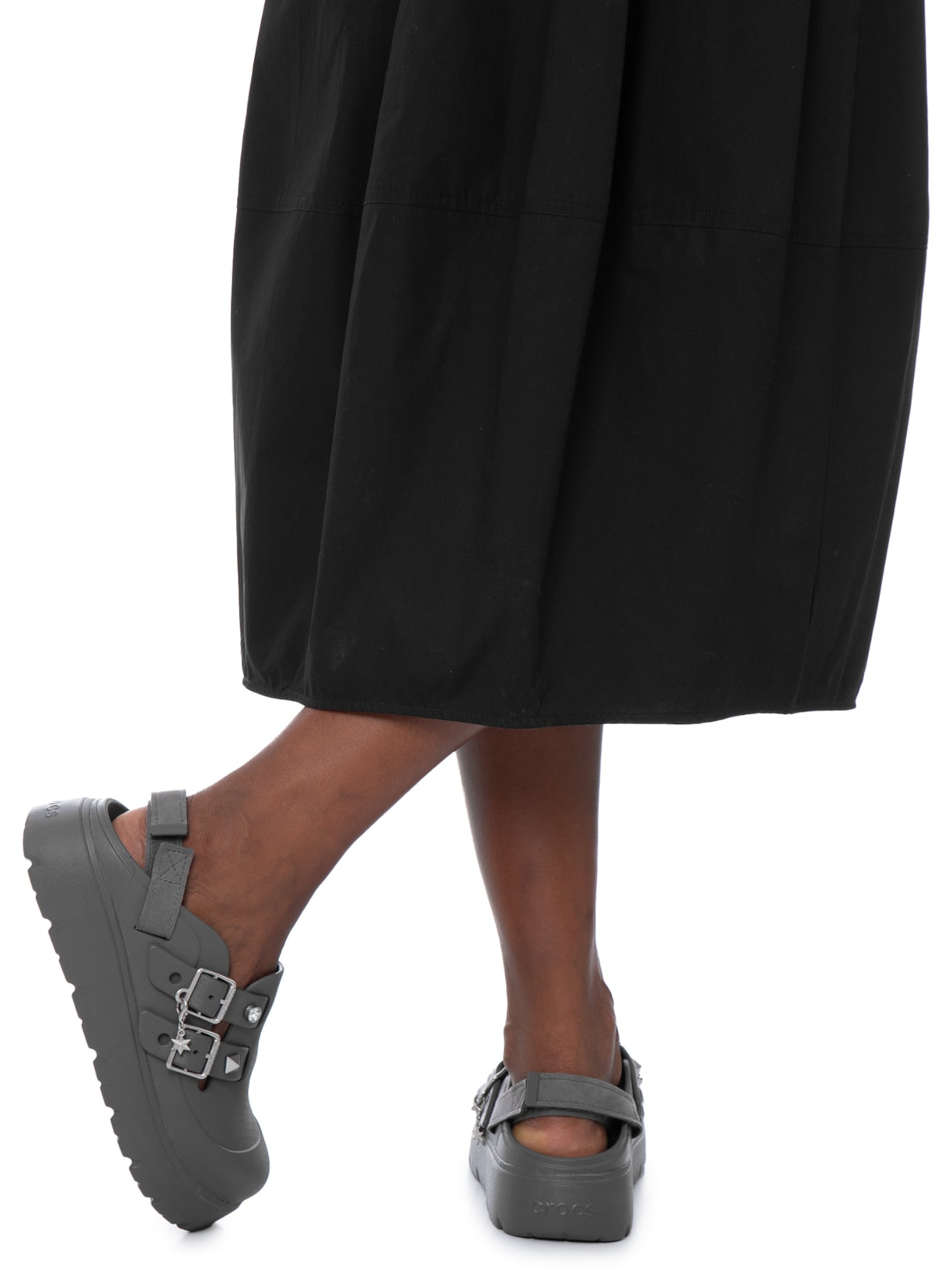 Mule Feminino Loaferette Star Studded Clog Cinza Crocs