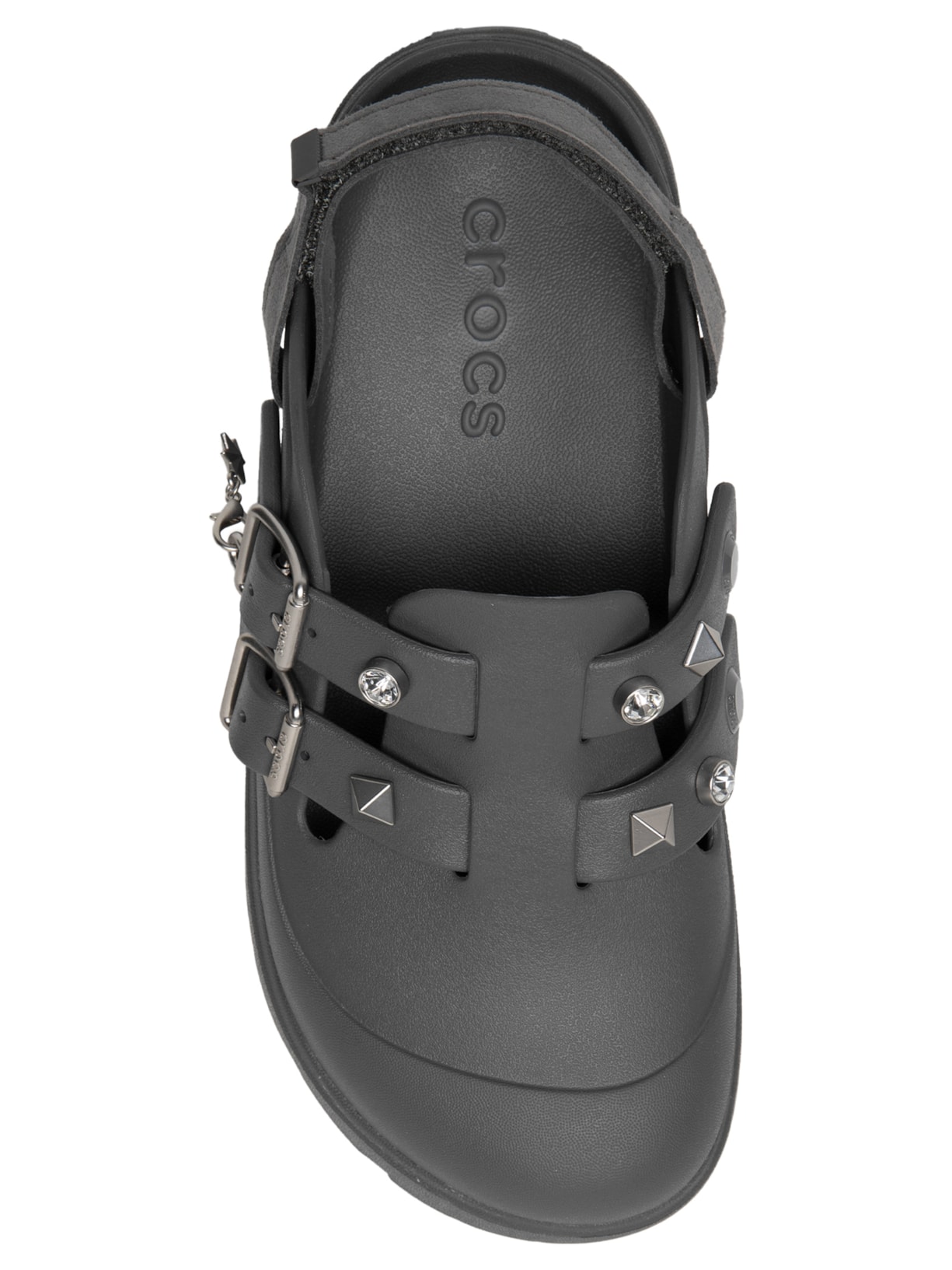 Mule Feminino Loaferette Star Studded Clog Cinza Crocs