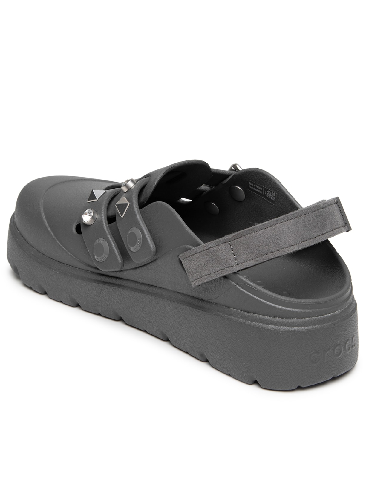 Mule Feminino Loaferette Star Studded Clog Cinza Crocs