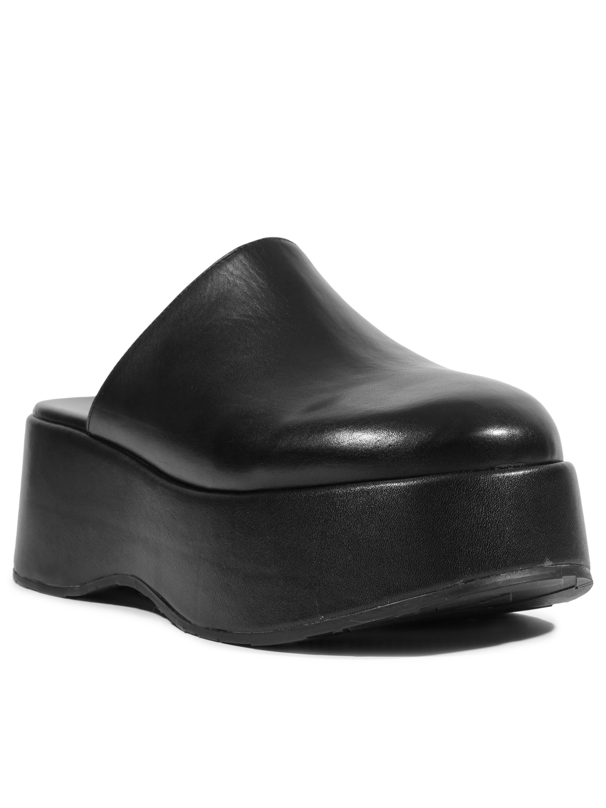 Mule Feminino Mia Couro Preto Schutz