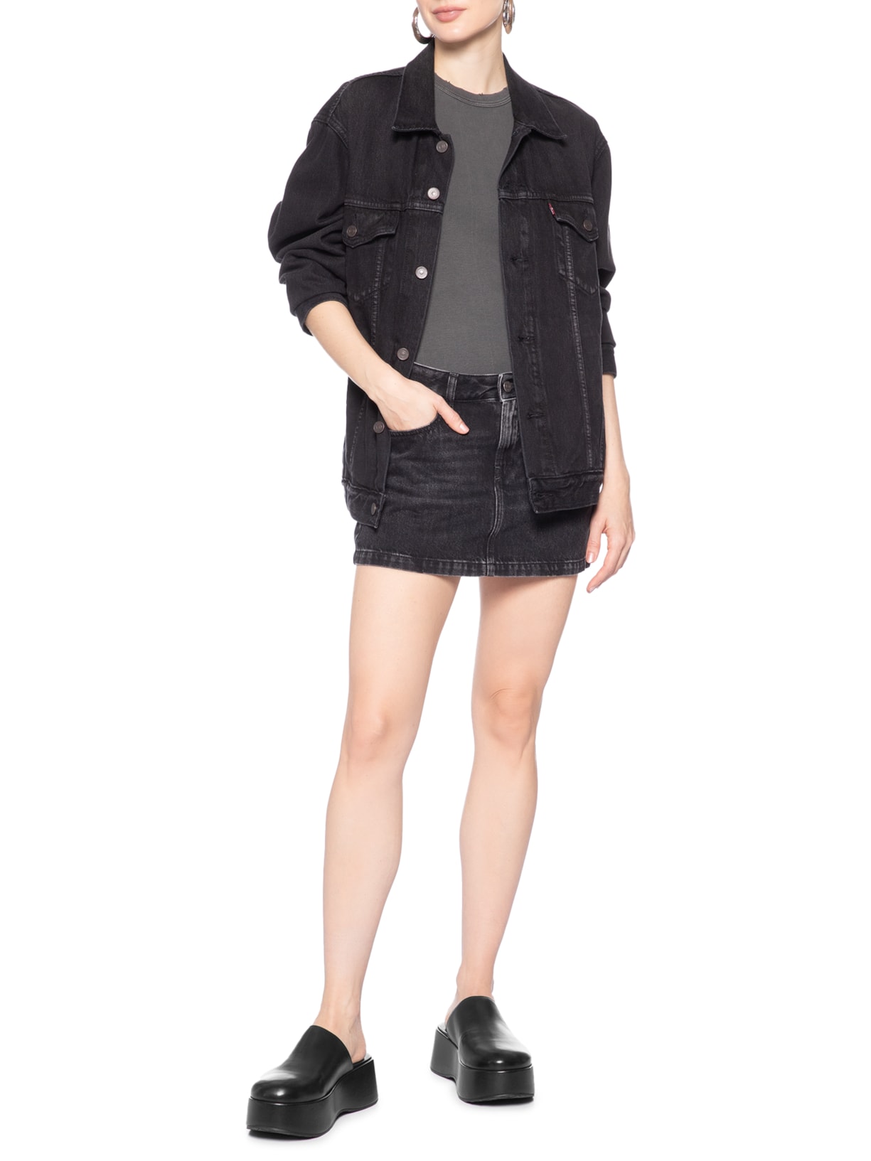 Mule Feminino Mia Couro Preto Schutz