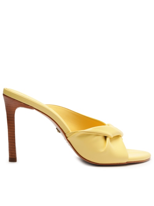 Mule Feminino New Icon Couro - Amarelo