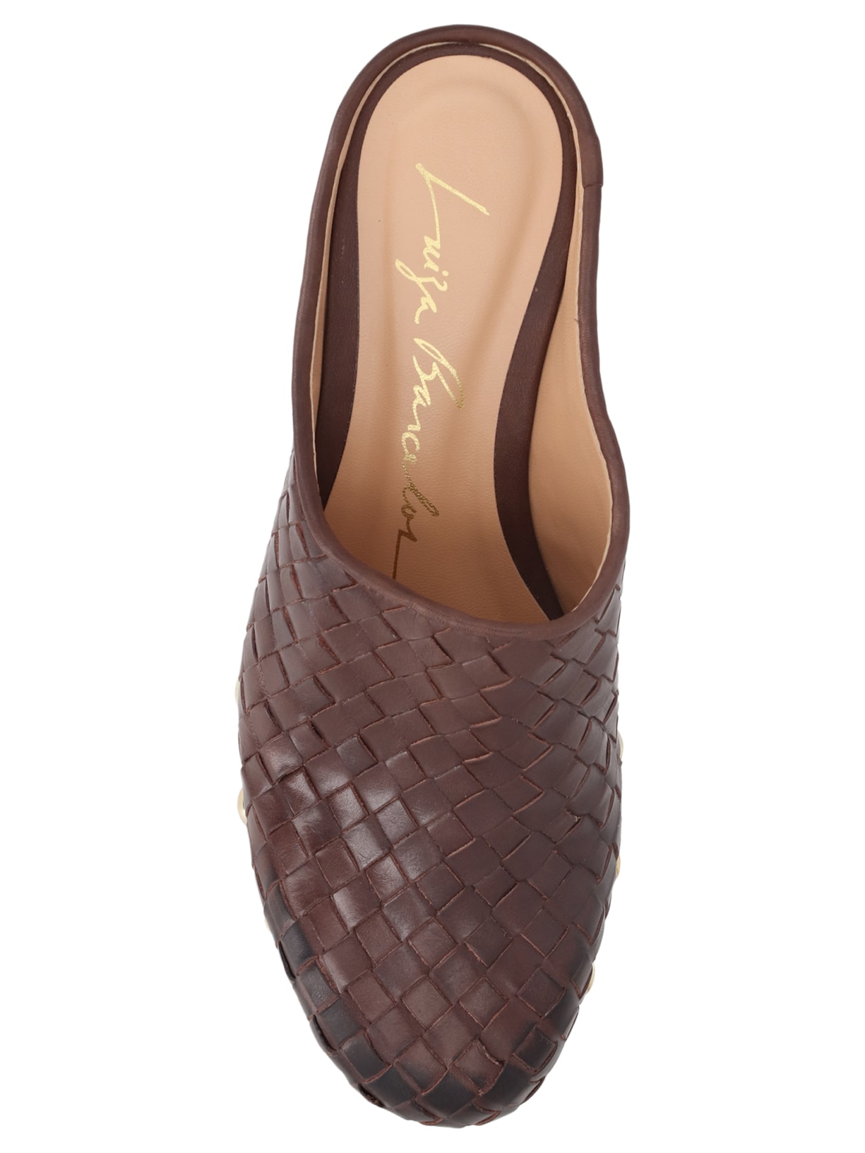 Mule Feminino Salto Médio Mogno – Marrom Luiza Barcelos