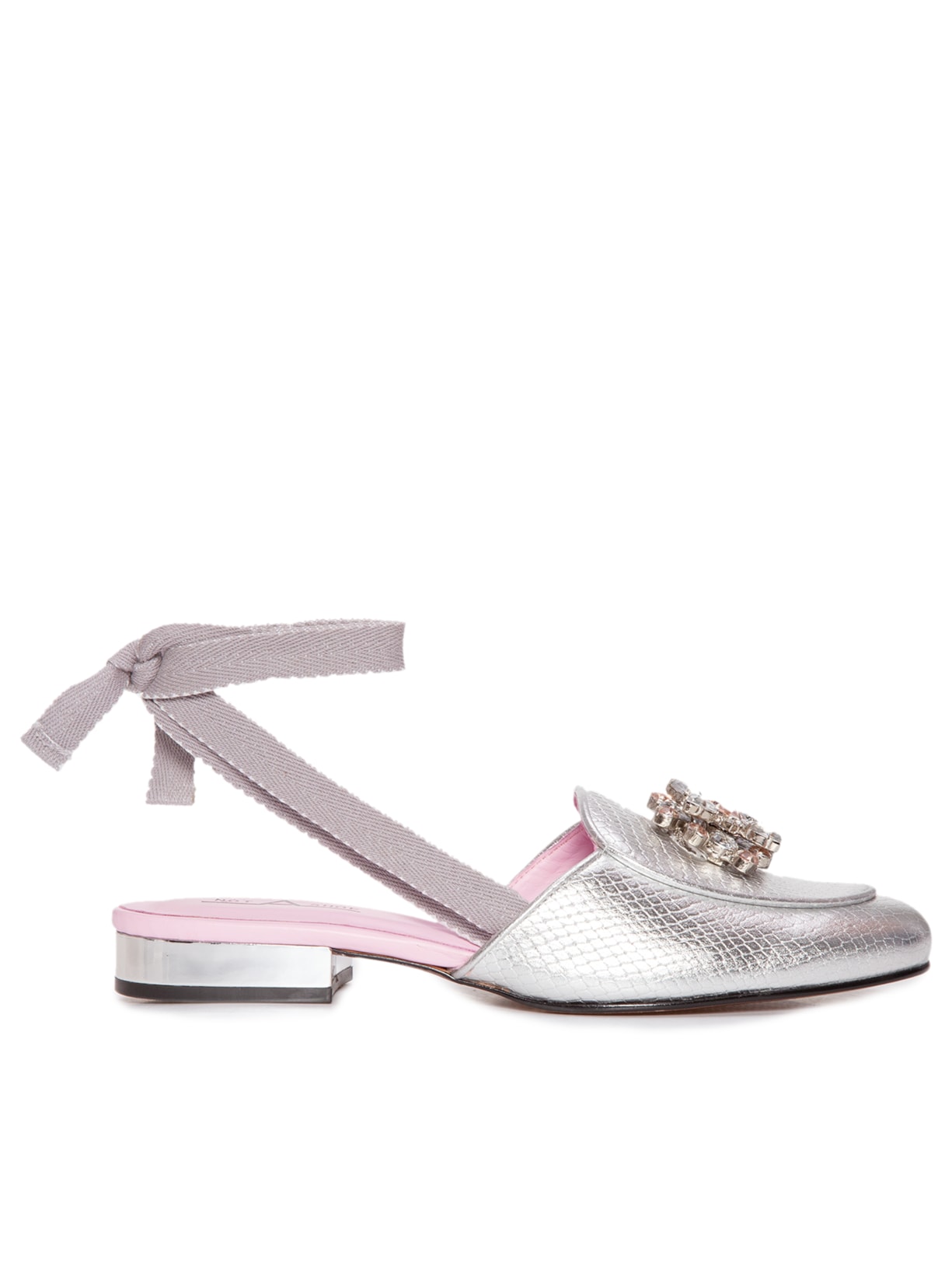 Mule Feminino Slip On - Prata