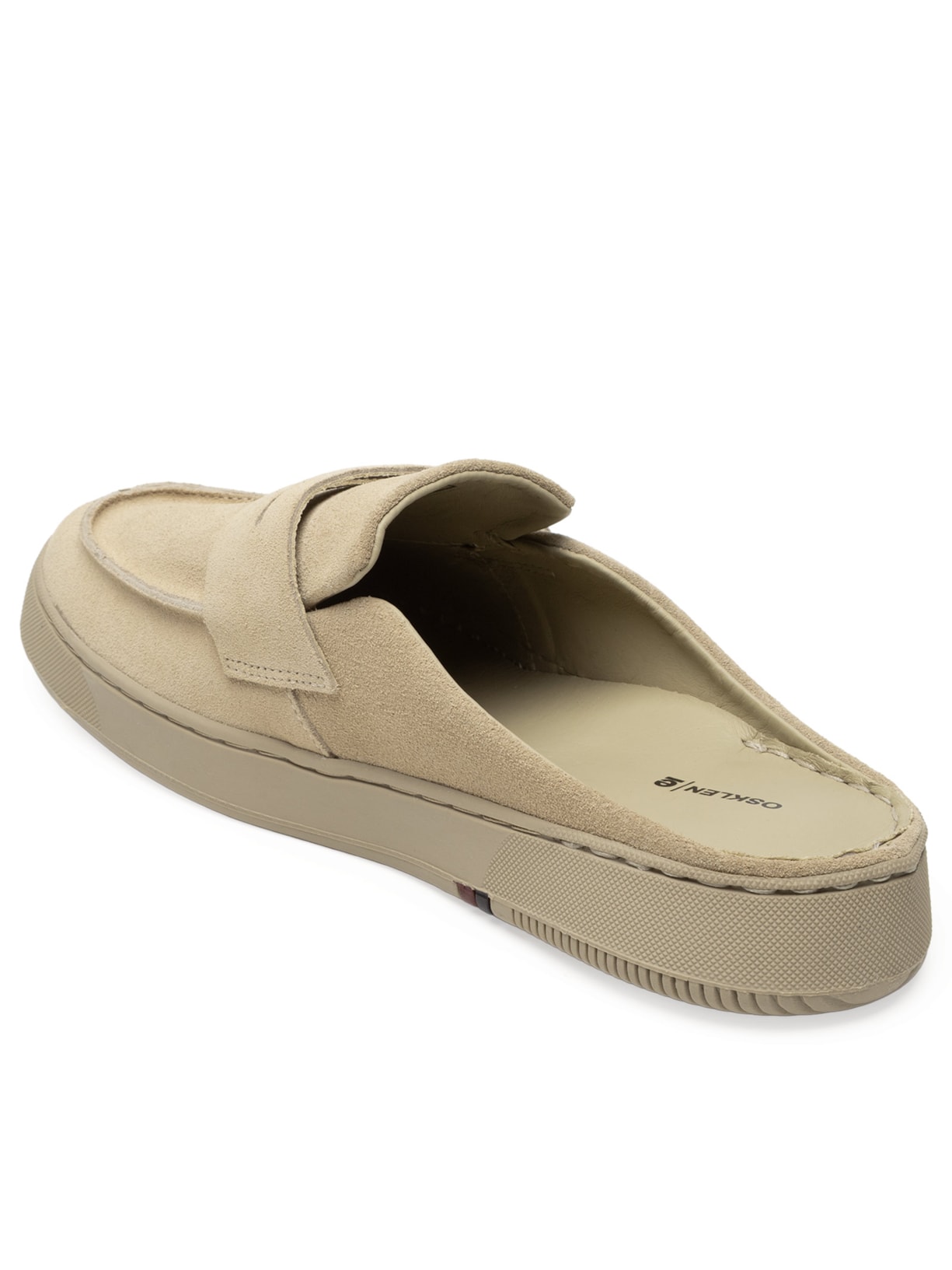 Mule Feminino Soho Slip On Camurça Bege Osklen