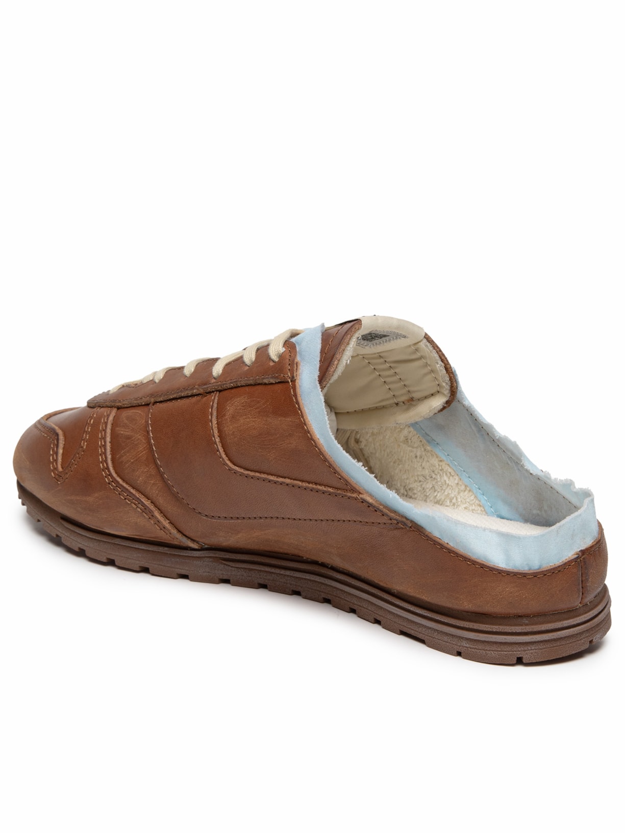 Mule Feminino Windspin Sup Vint Low Woman Leather Shirt Marrom Autry