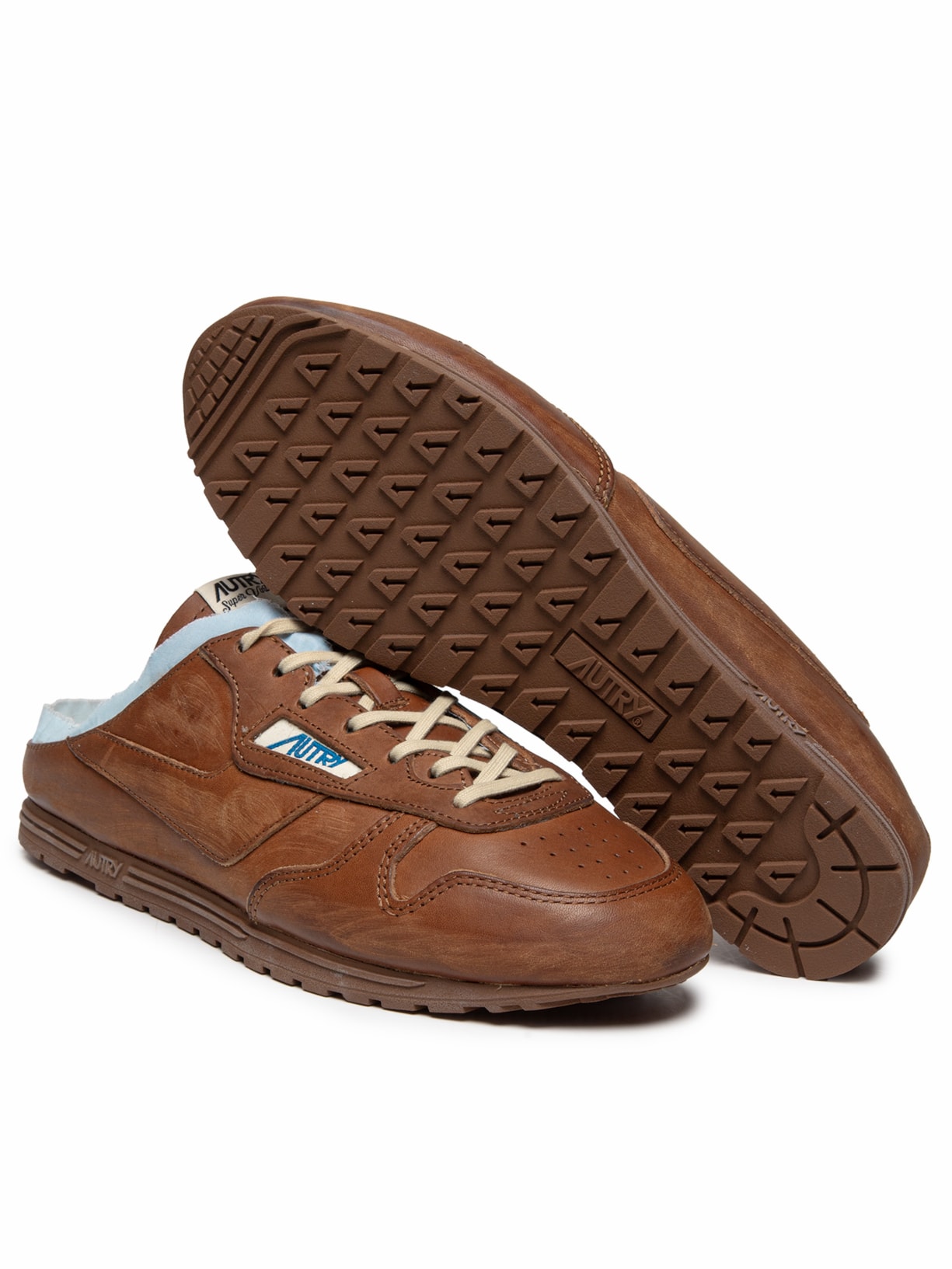 Mule Feminino Windspin Sup Vint Low Woman Leather Shirt Marrom Autry