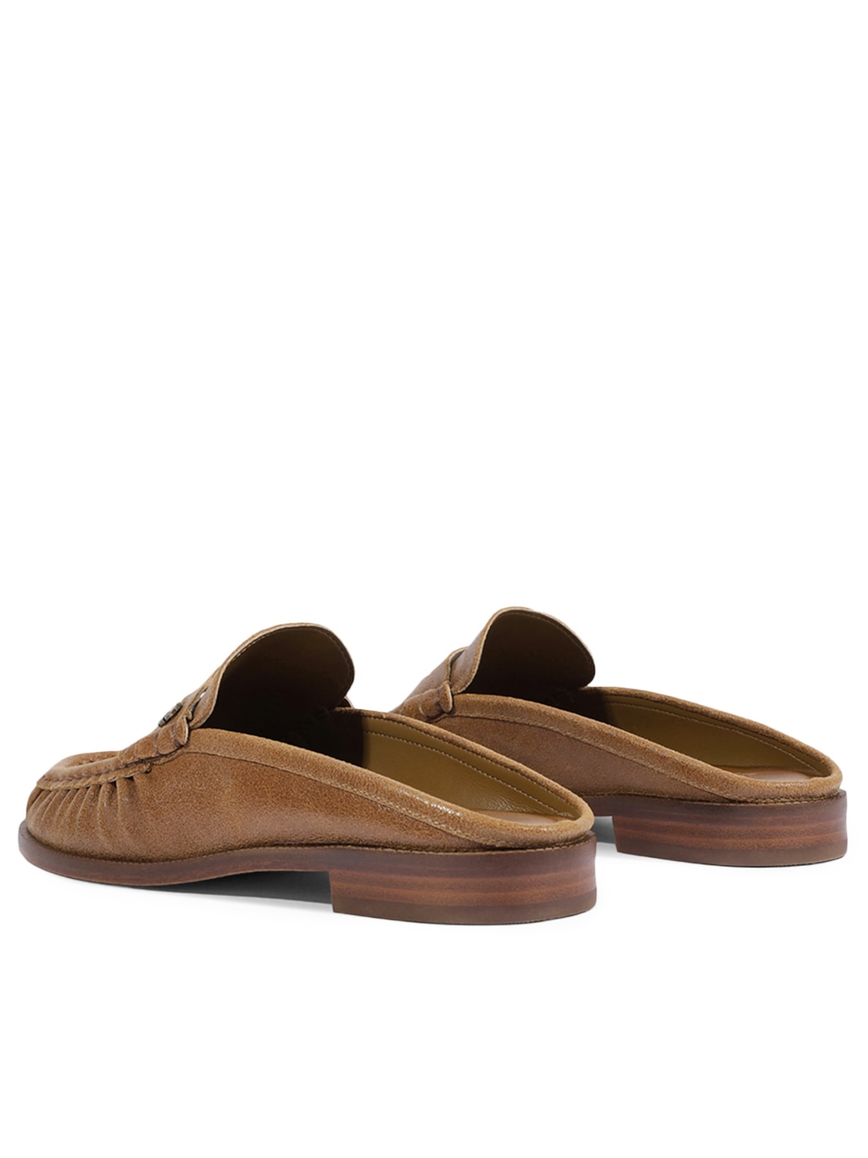 Mule Mocassim Feminino Tyche Couro Marrom Schutz