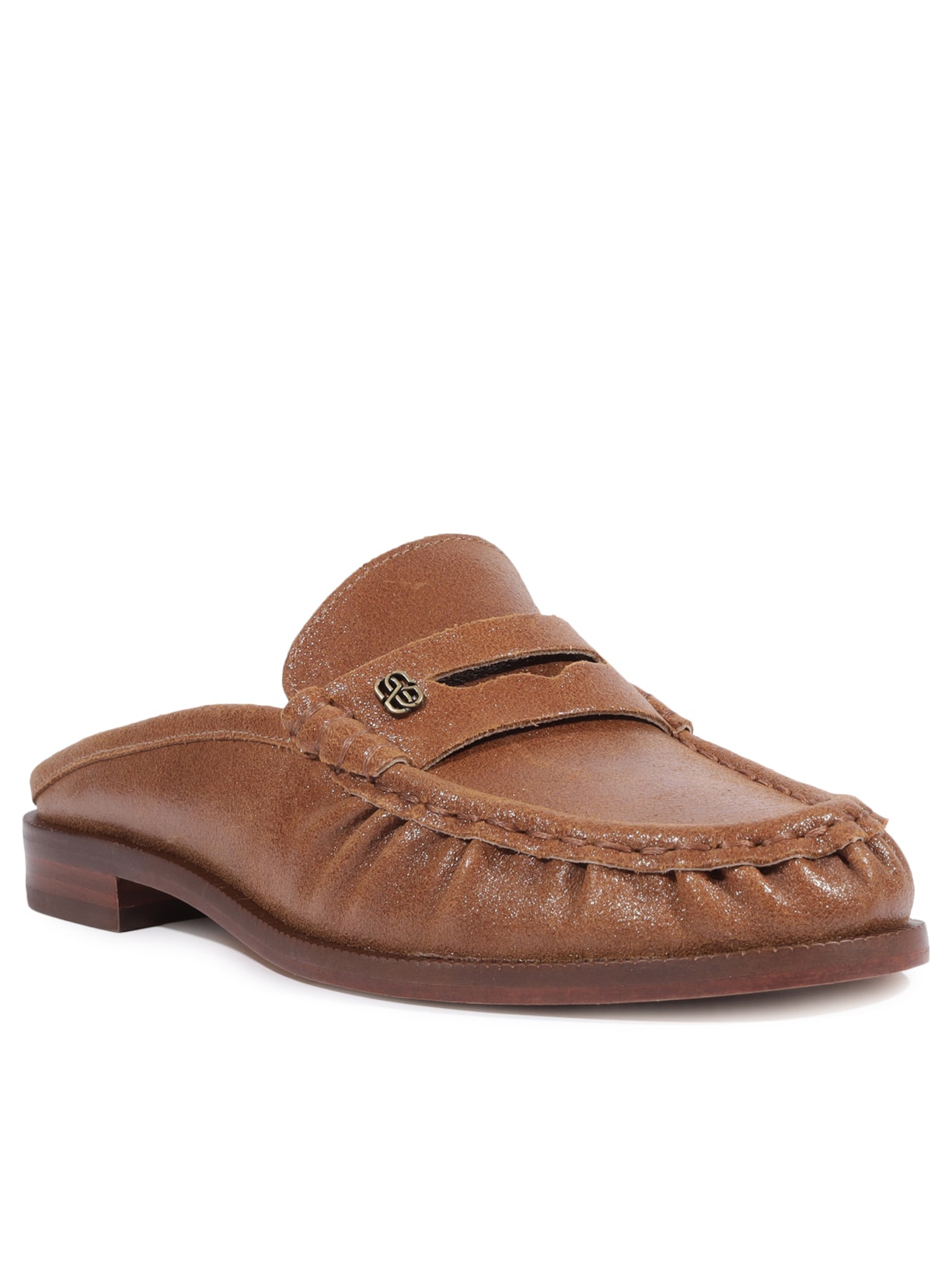 Mule Mocassim Feminino Tyche Couro Marrom Schutz