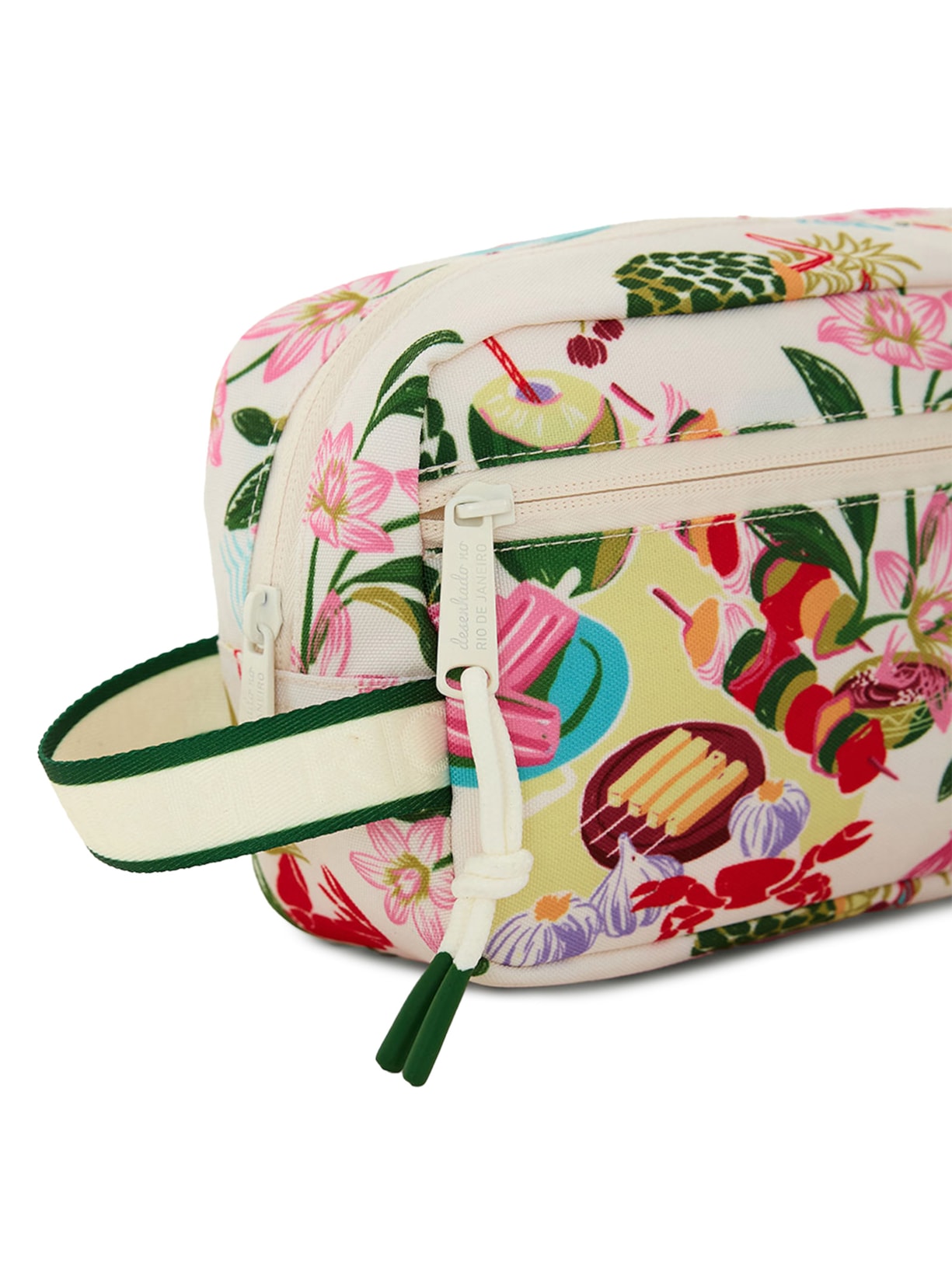 Necessaire Amo Comida De Praia Branco Farm Etc