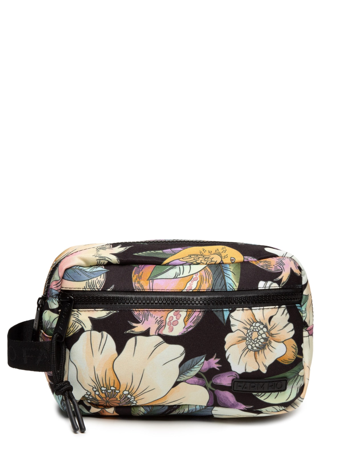 Necessaire Amô Romance Em Flor - Preto