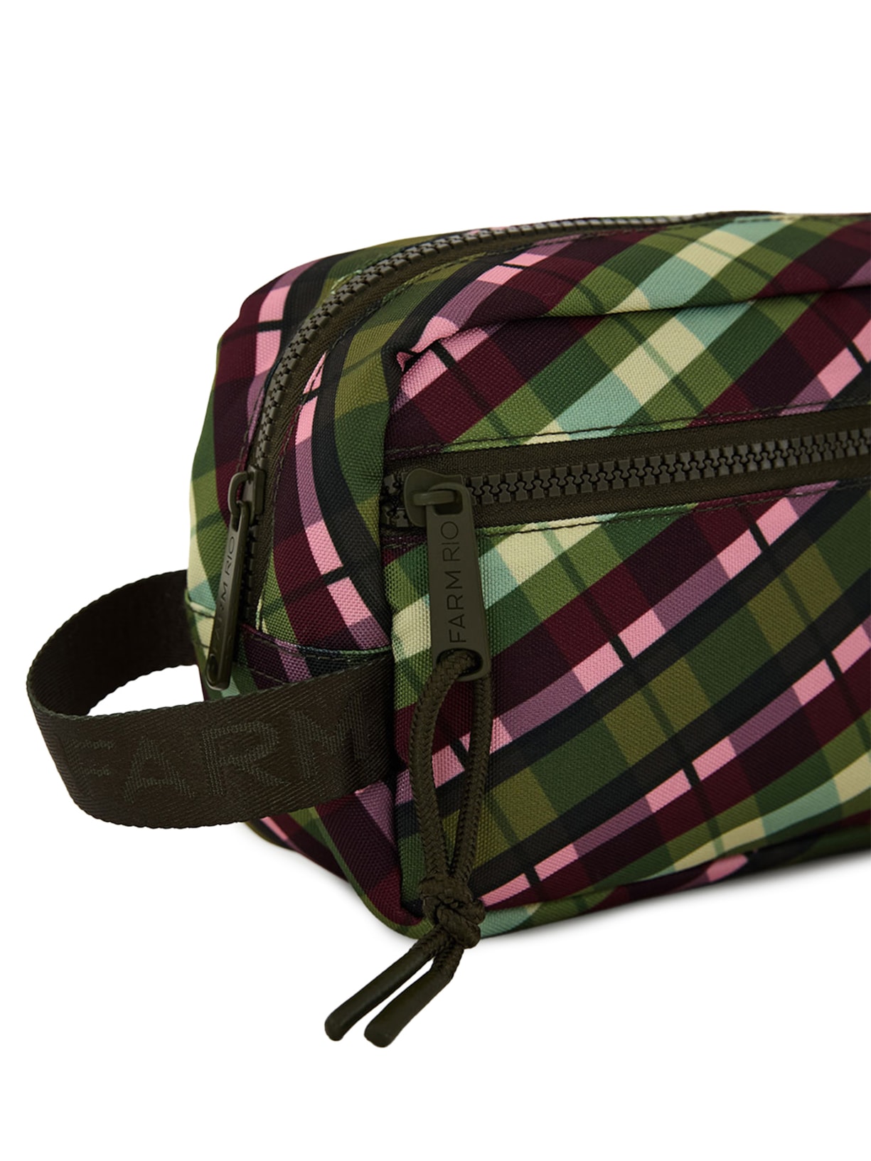 Necessaire amo xadrez multicolorido Verde Farm Etc