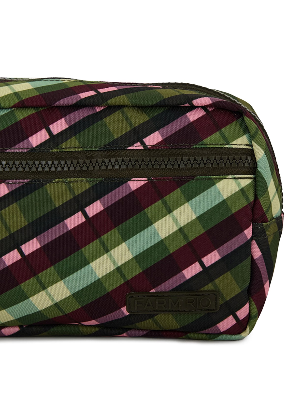 Necessaire amo xadrez multicolorido Verde Farm Etc