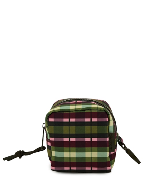 Necessaire Caçula Xadrez Multicolorido - Verde