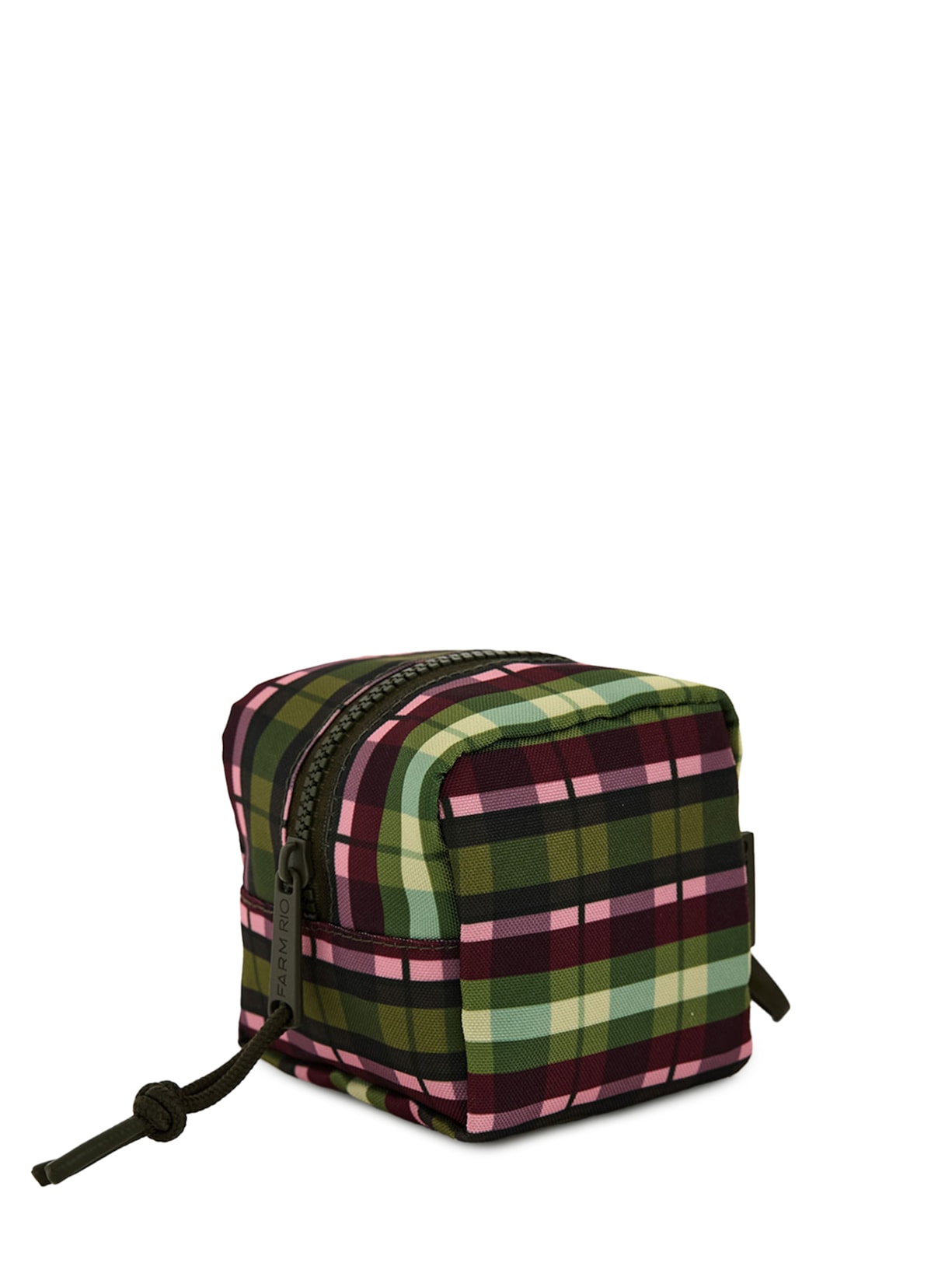 Necessaire Caçula Xadrez Multicolorido Verde Farm Etc