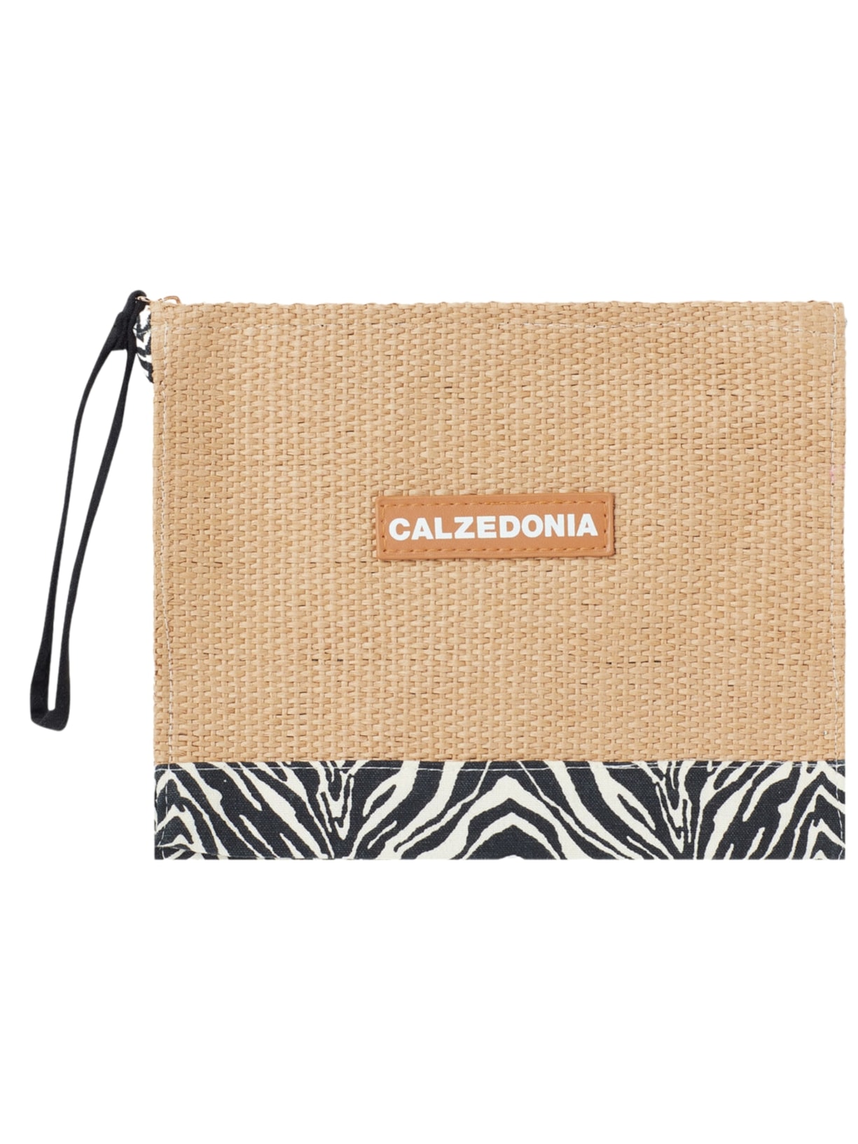 Necessaire Com Logótipo Calzedonia e Zíper - Preto
