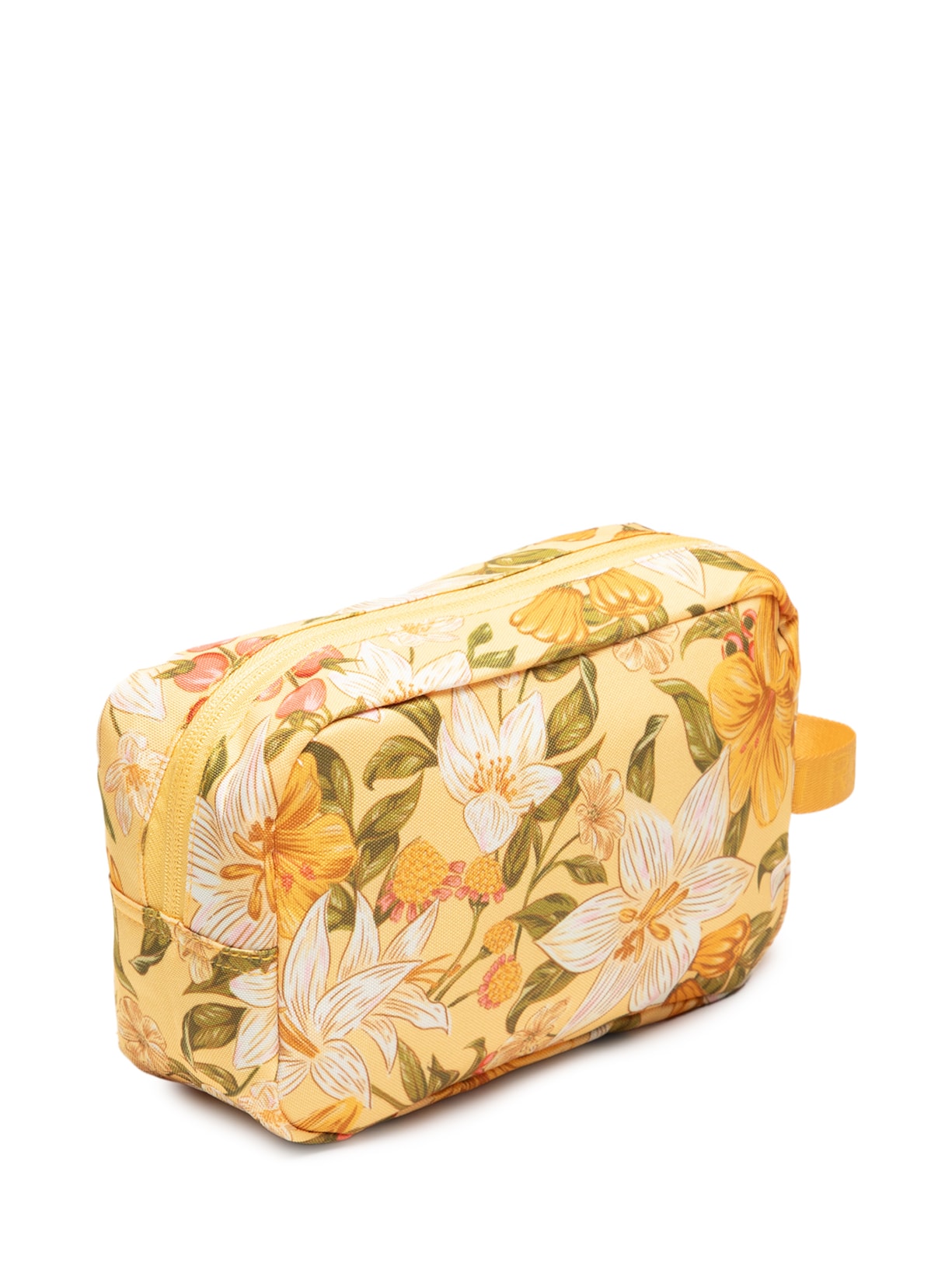 Necessaire Feminina Amô Floral Ararajuba Amarelo Farm Etc