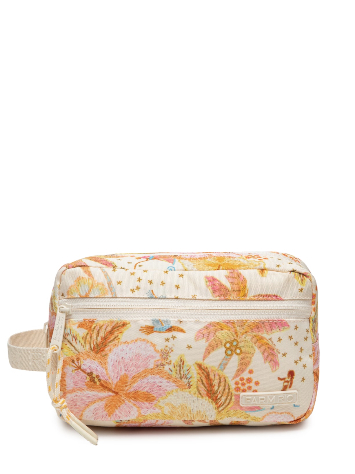 Necessaire Feminina Amô Ilha De Flor - Amarelo