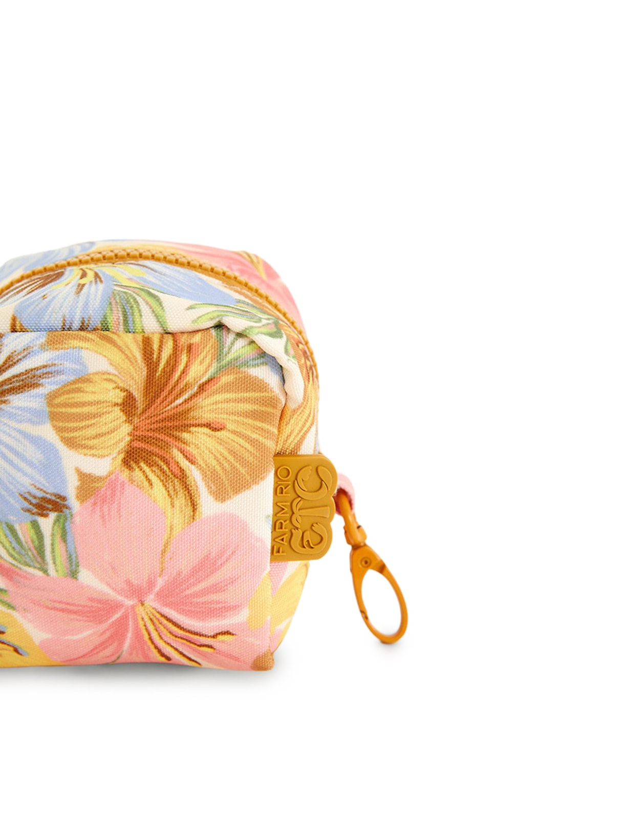 Necessaire Feminina Caçula Floral Bahia Laranja Farm Etc