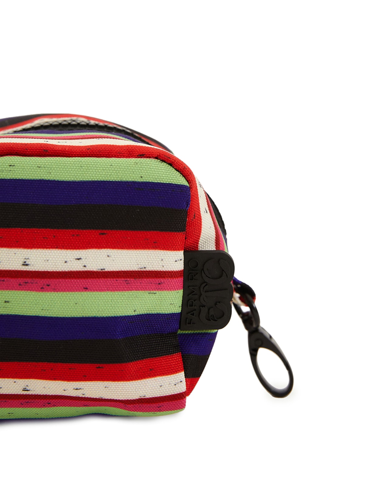 Necessaire Feminina Caçula Listra Jardim Preto Farm Etc