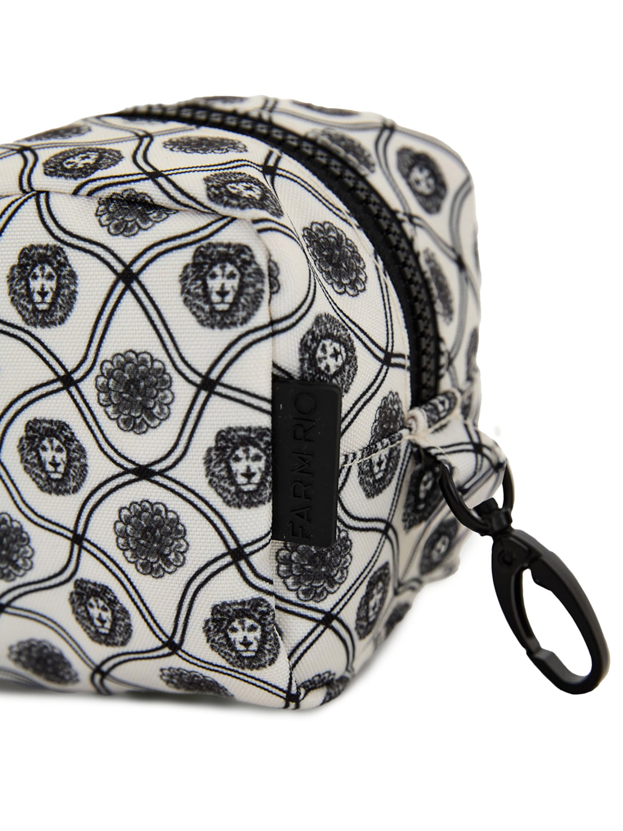 Necessaire Feminina Cacúla Padrão Leão Branco Farm Etc + Matte Leão